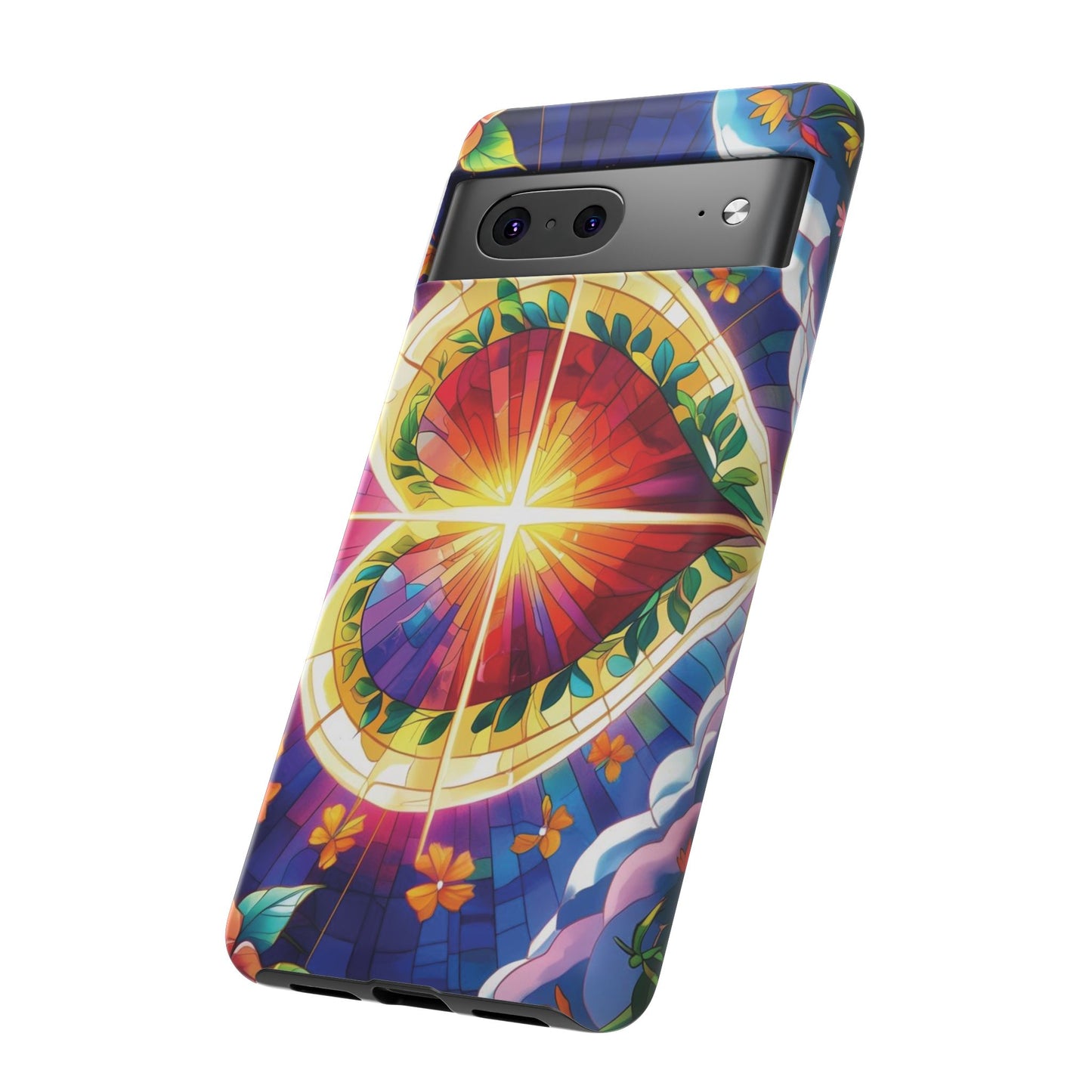 "Heart of Light" Phone Case – Stained Glass Faith Edition