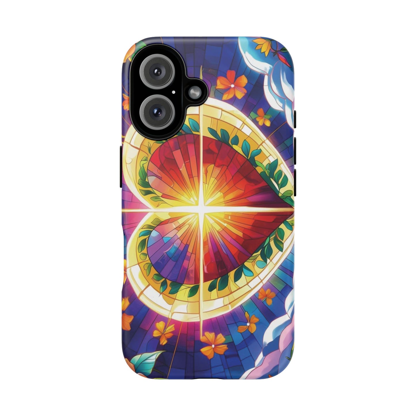 "Heart of Light" Phone Case – Stained Glass Faith Edition