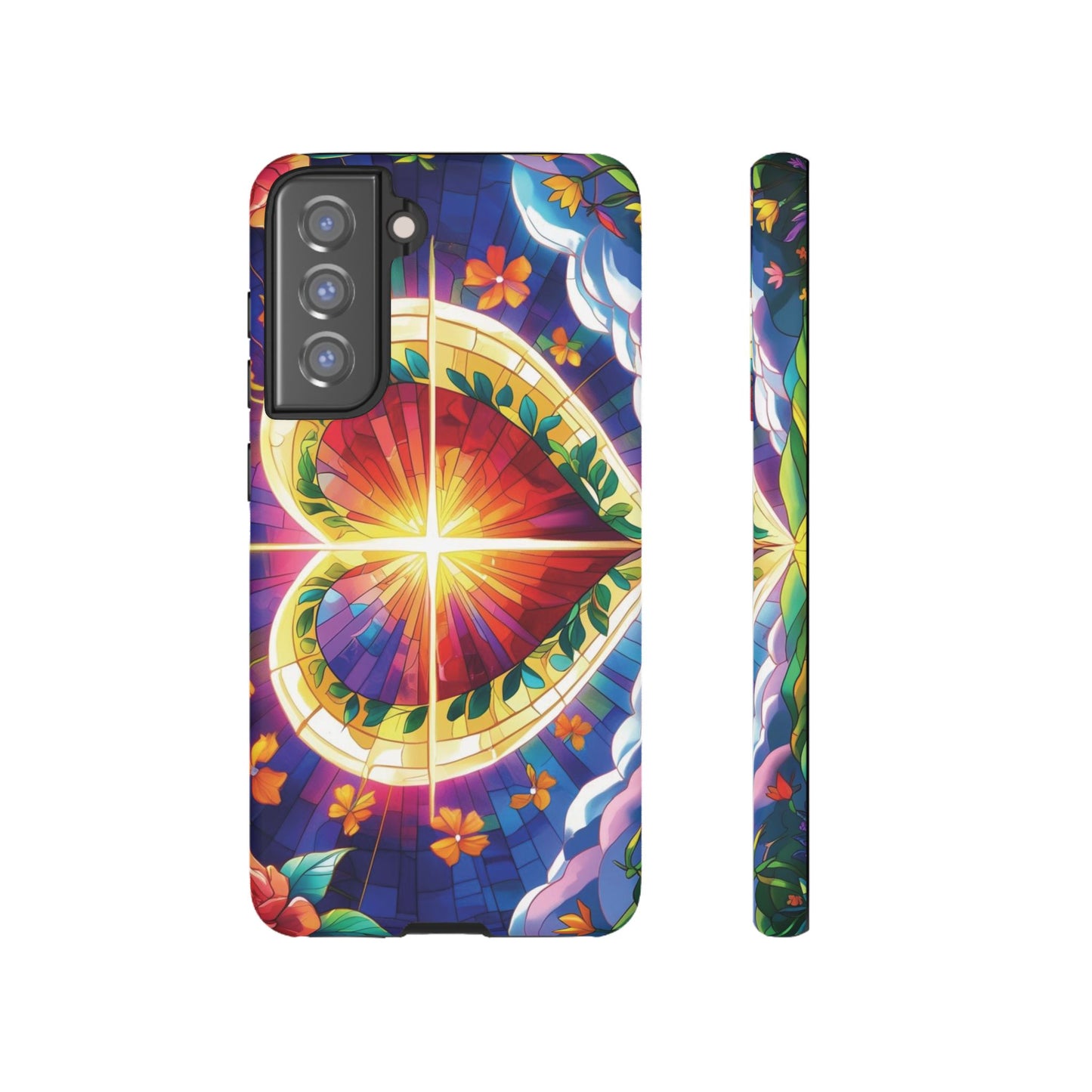"Heart of Light" Phone Case – Stained Glass Faith Edition