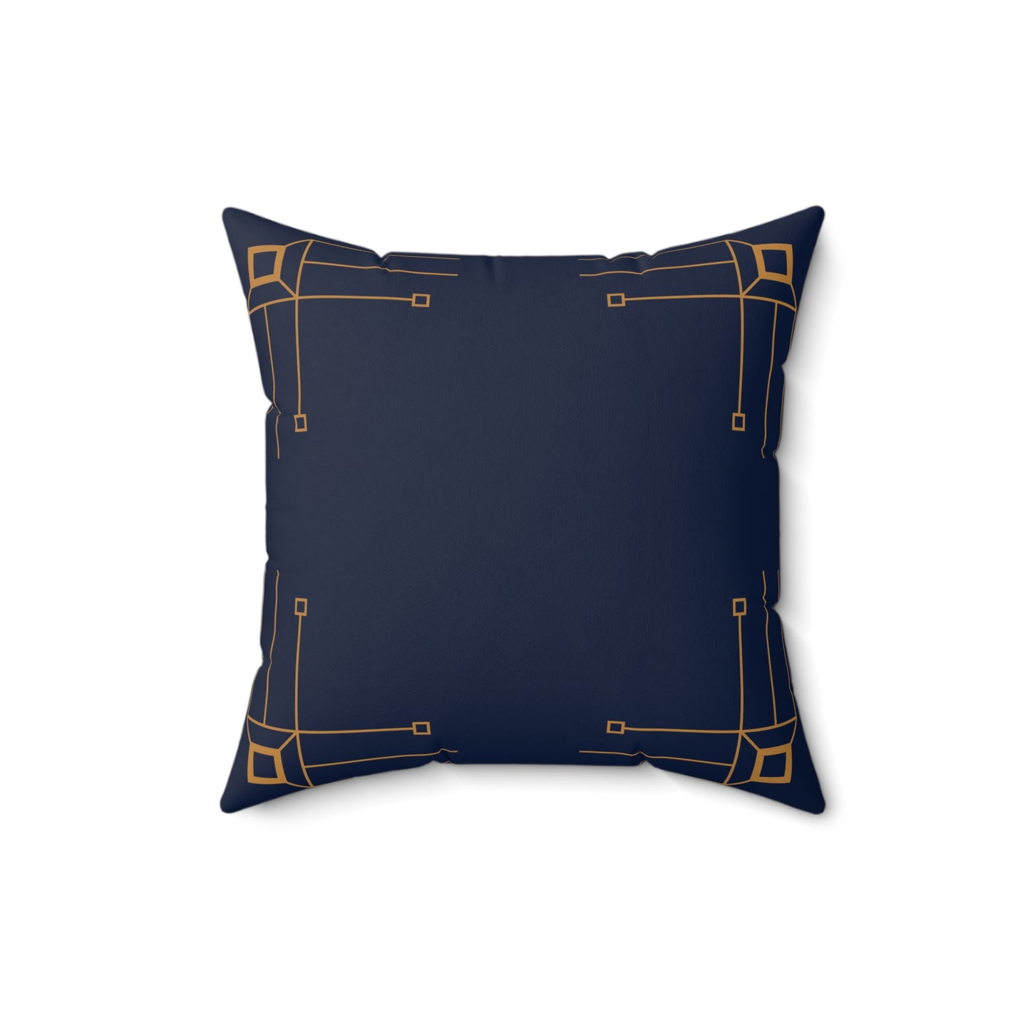 Midnight Luxe Deco Border Throw Pillow