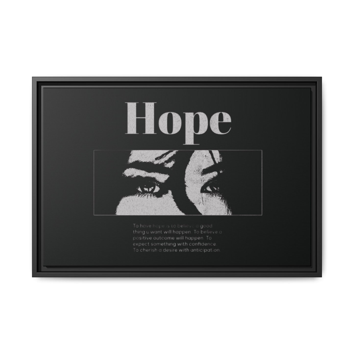 Hope – Eyes That Still Believe (Framed Art Print)