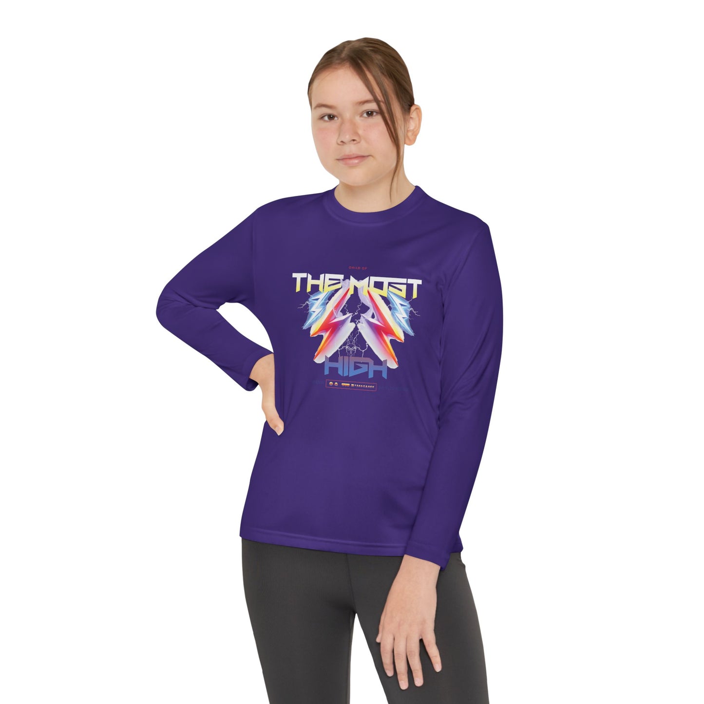 Child of the Most High – Youth Long Sleeve Tee (Unisex, Multiple Colors)