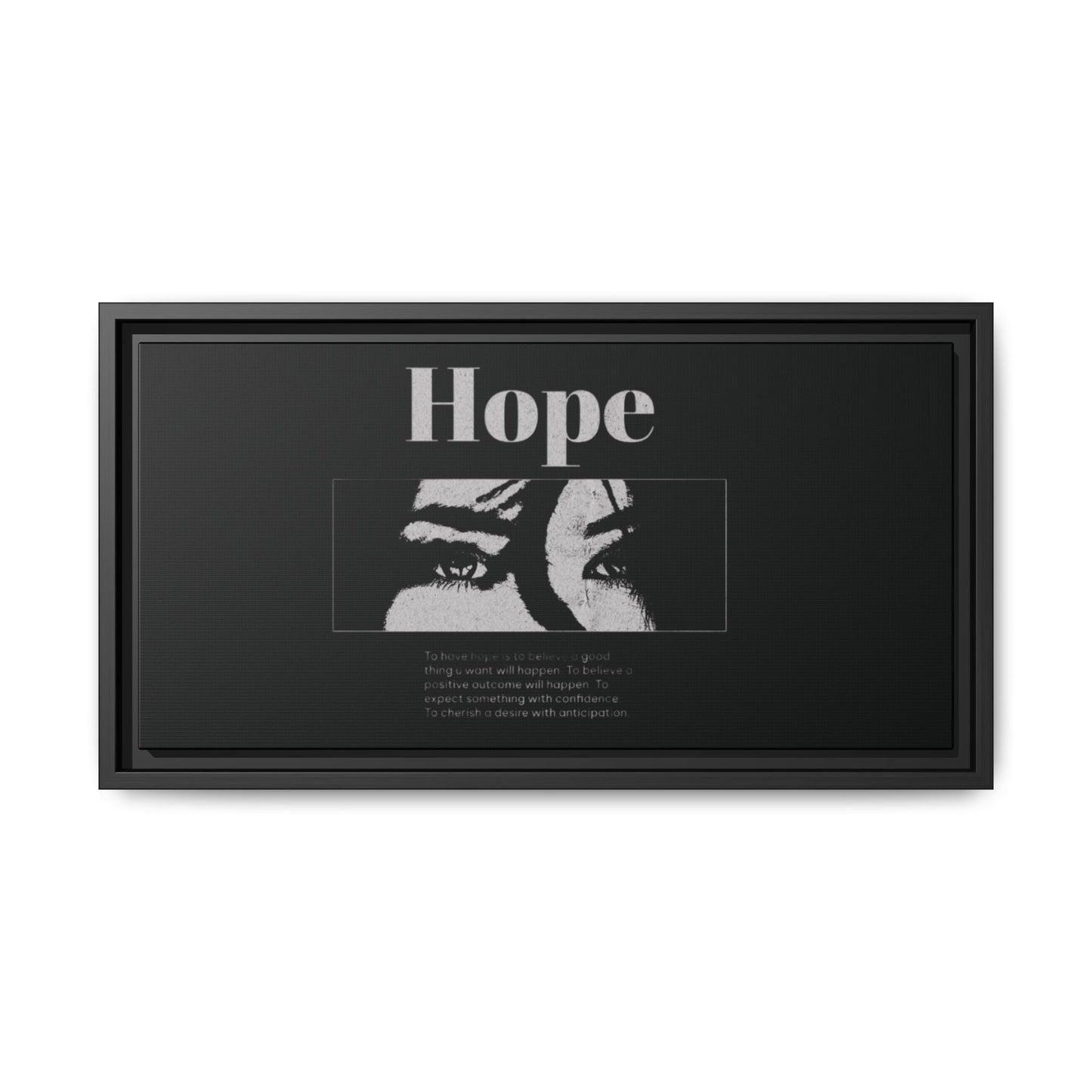 Hope – Eyes That Still Believe (Framed Art Print)