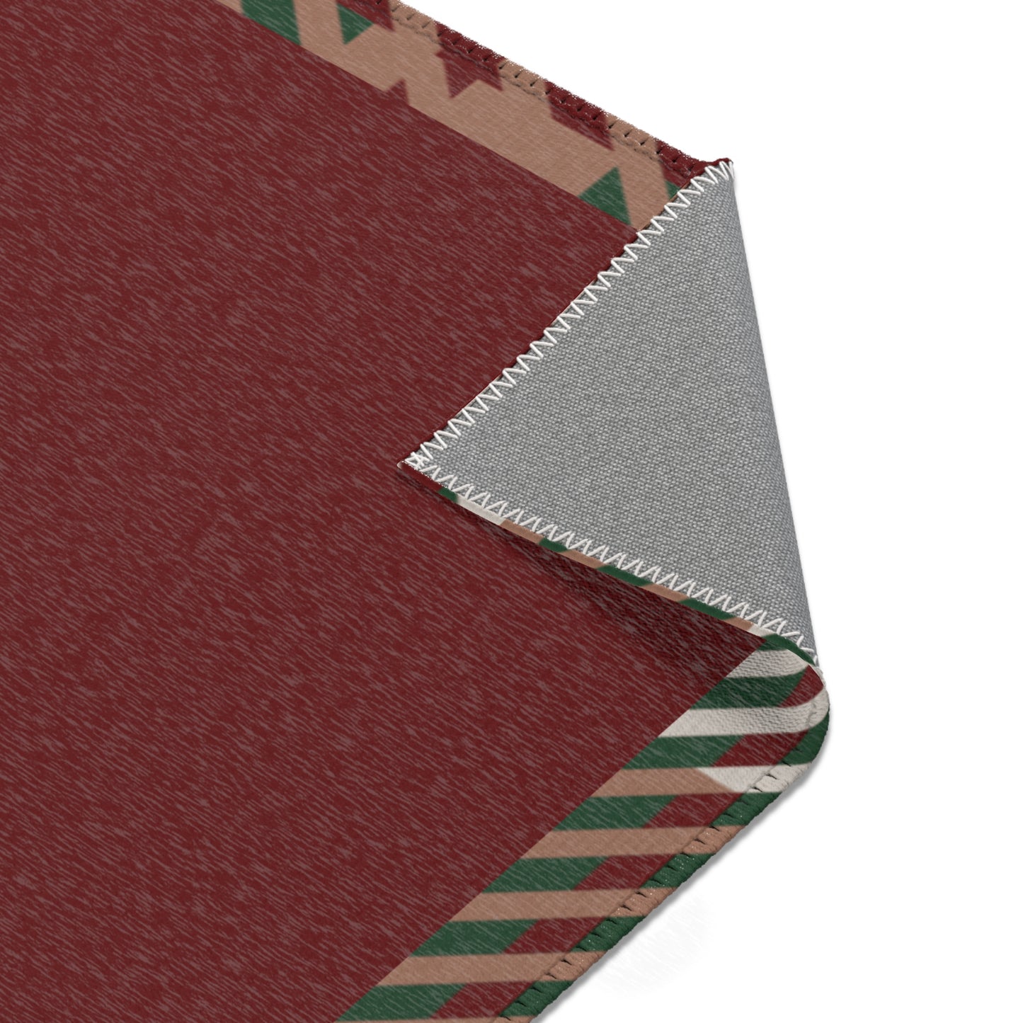 Abide Rug – Oxblood & Plaid