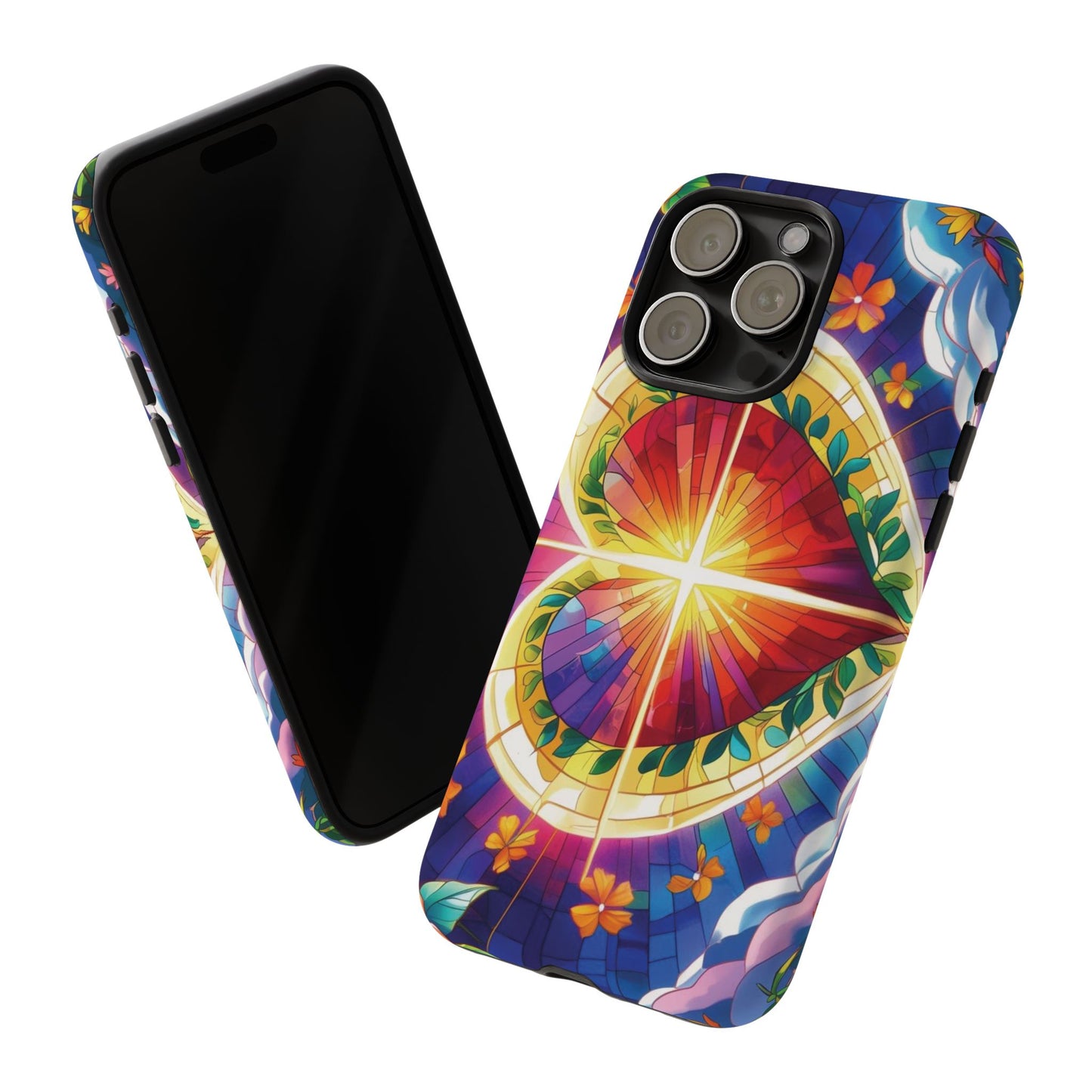 "Heart of Light" Phone Case – Stained Glass Faith Edition