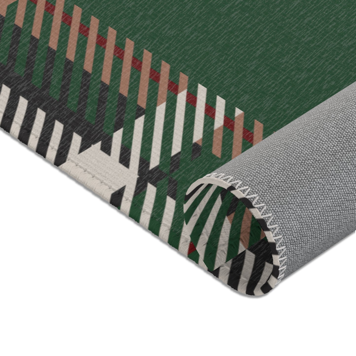 Abide Rug – Evergreen & Plaid