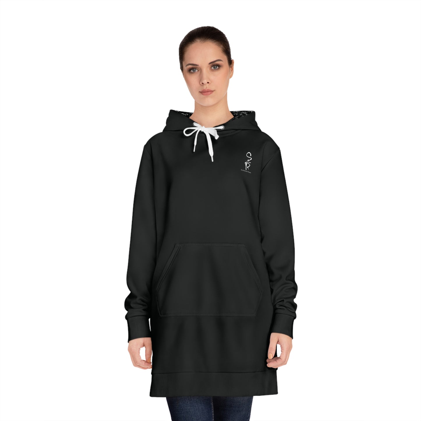 Anointed & Unshaken – Black Hoodie Dress