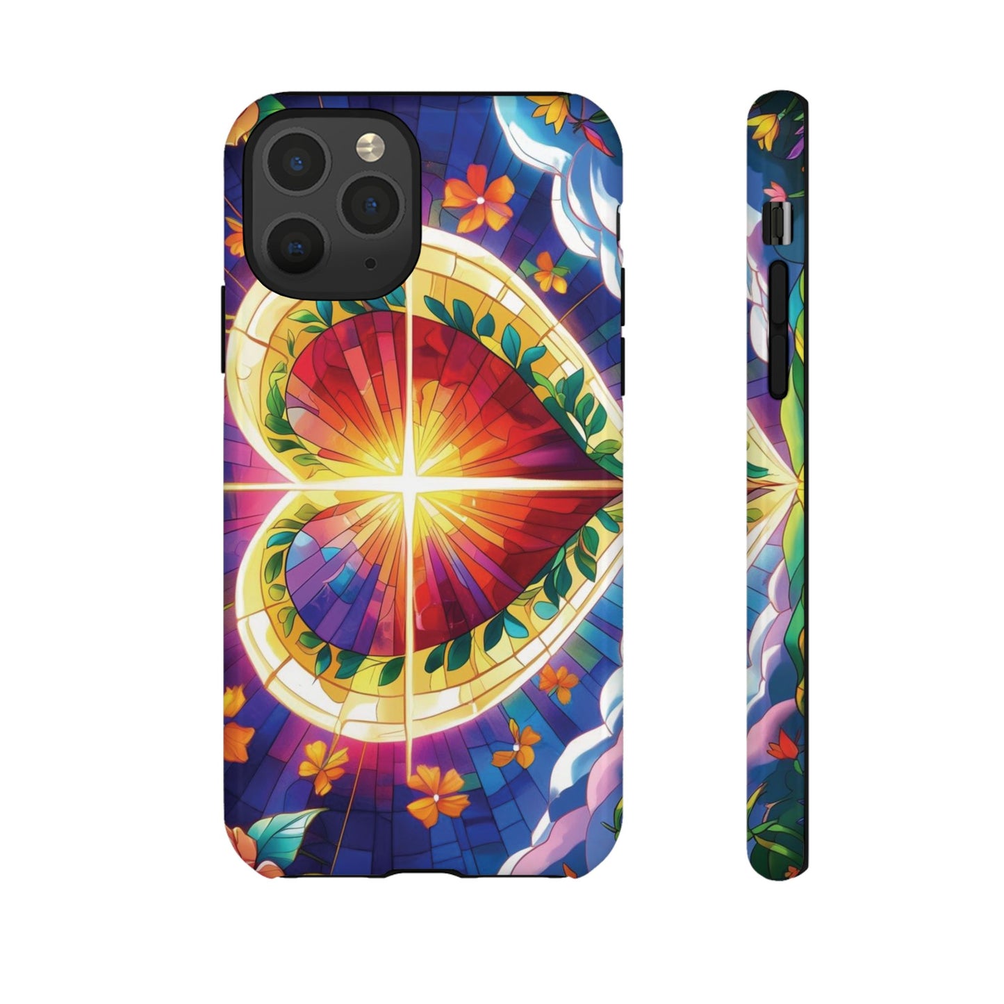 "Heart of Light" Phone Case – Stained Glass Faith Edition