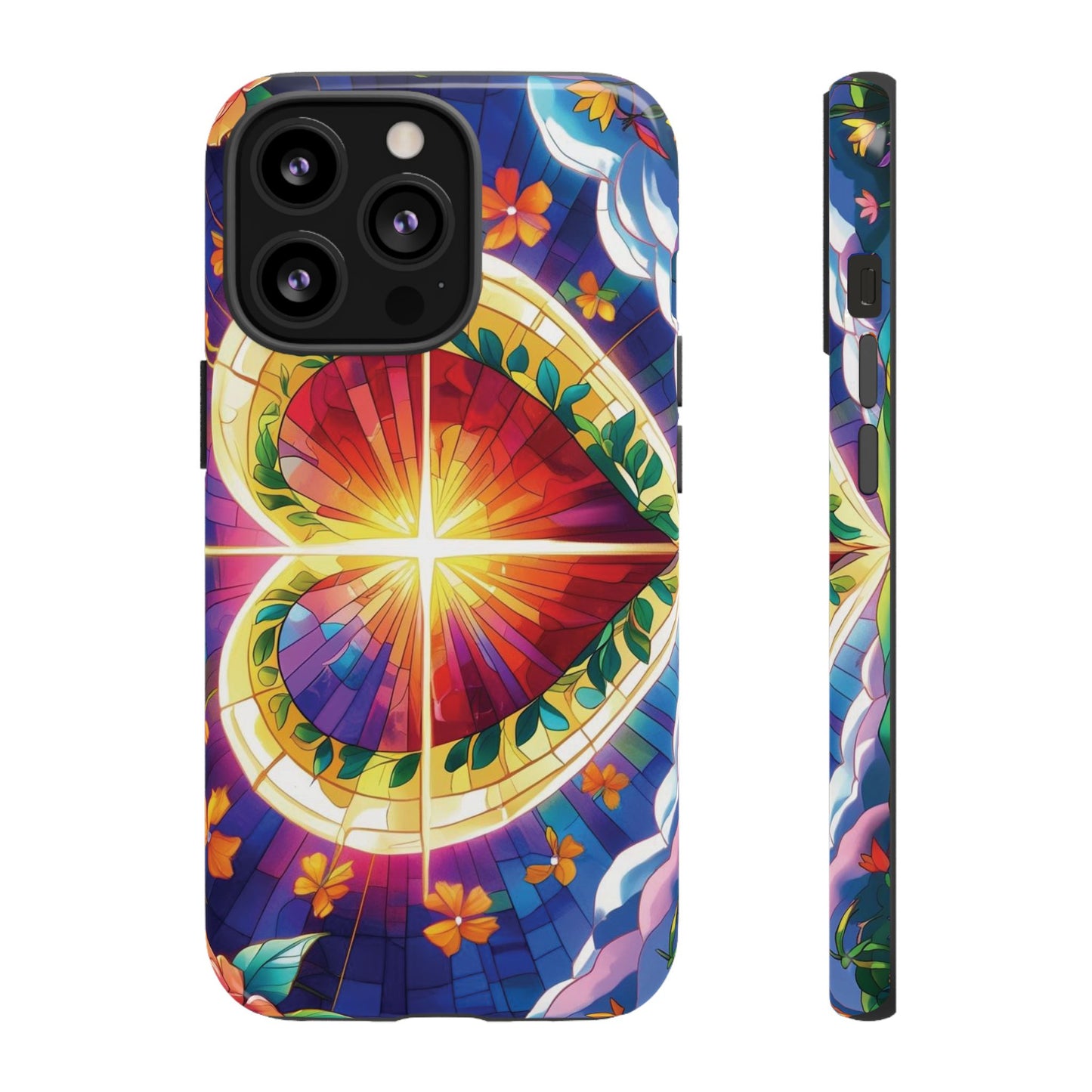 "Heart of Light" Phone Case – Stained Glass Faith Edition