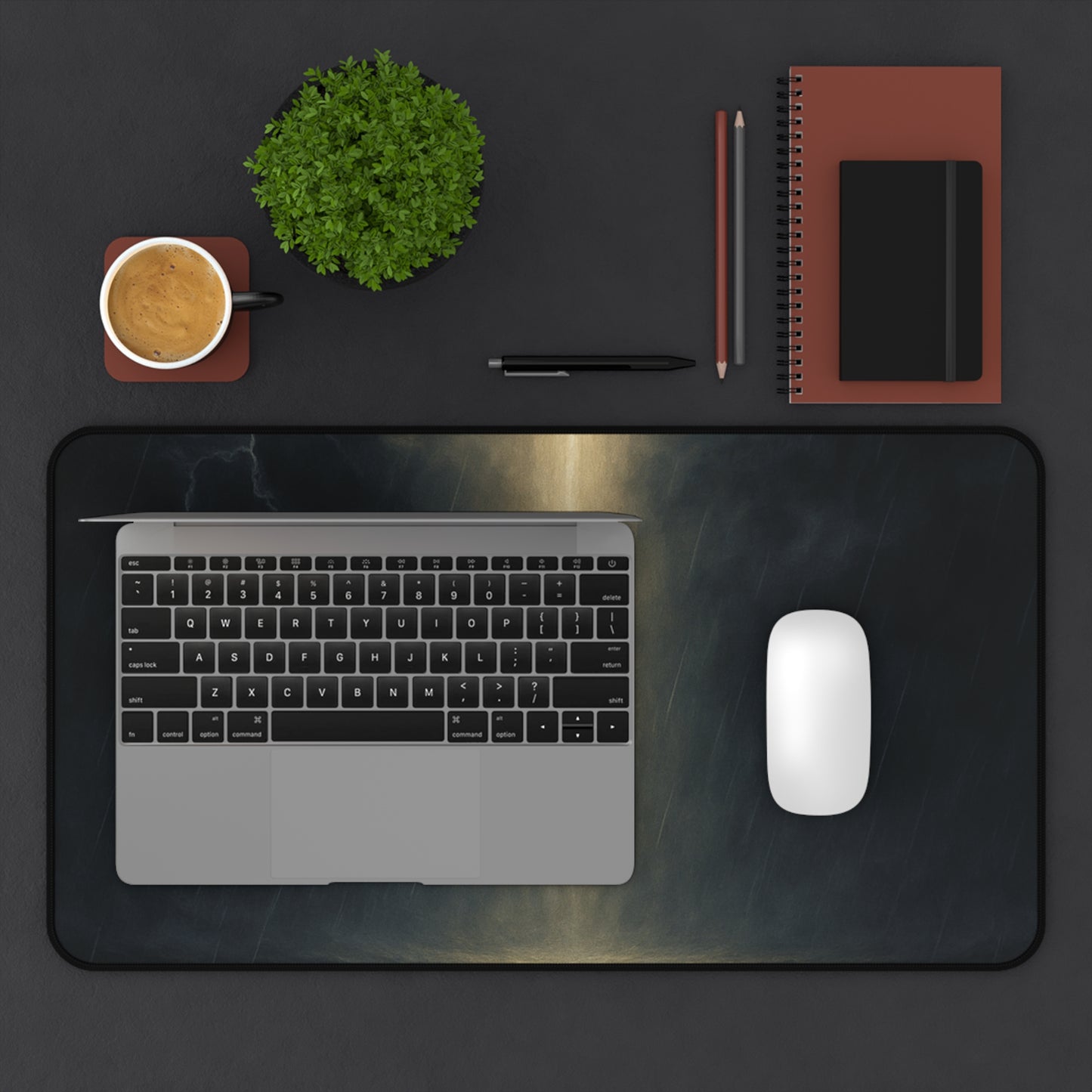 Light in the Storm Desk Mat – Divine Illumination