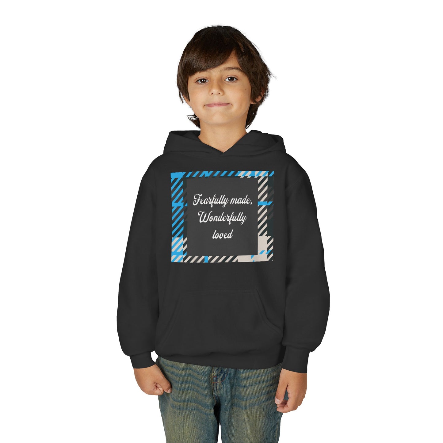 “Fearfully Made, Wonderfully Loved” Luxe Unisex Hoodie