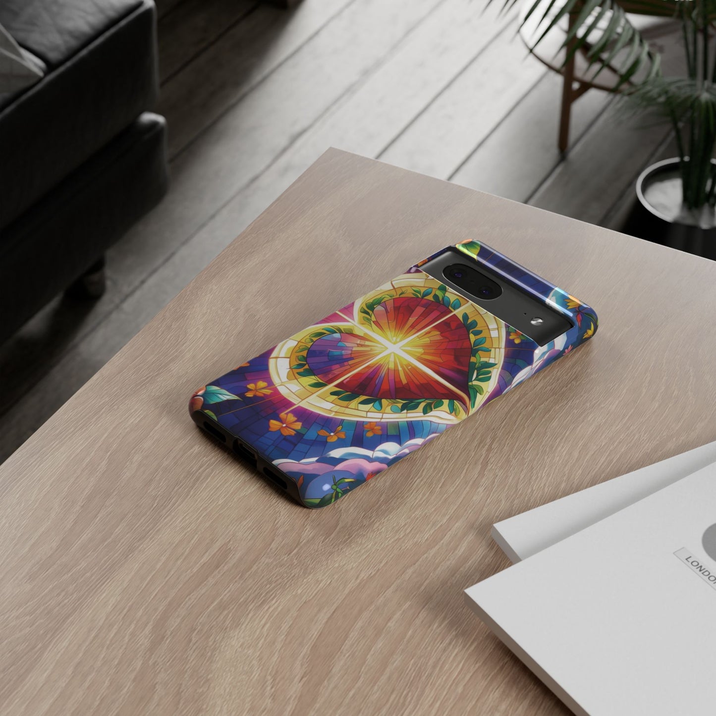 "Heart of Light" Phone Case – Stained Glass Faith Edition