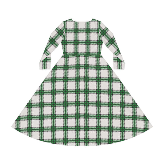 Shadow Glen Long Sleeve Midi Dress – Whispers of Winter FW25