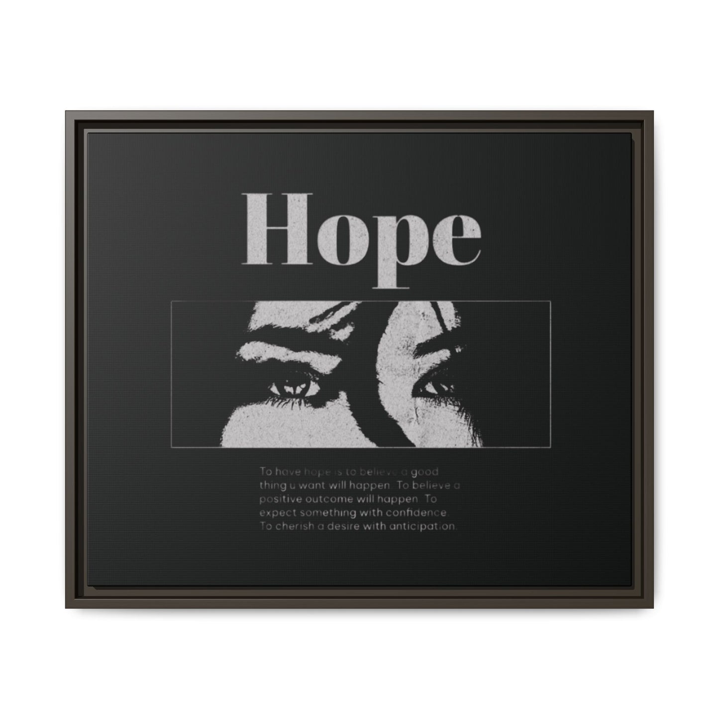 Hope – Eyes That Still Believe (Framed Art Print)