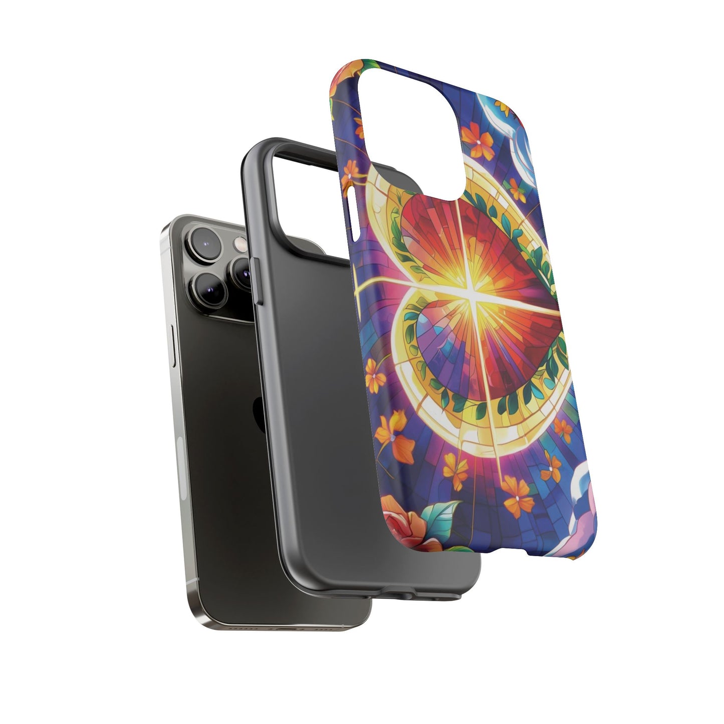 "Heart of Light" Phone Case – Stained Glass Faith Edition