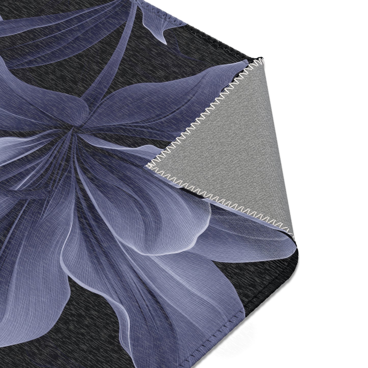 Midnight Bloom Noir Area Rug