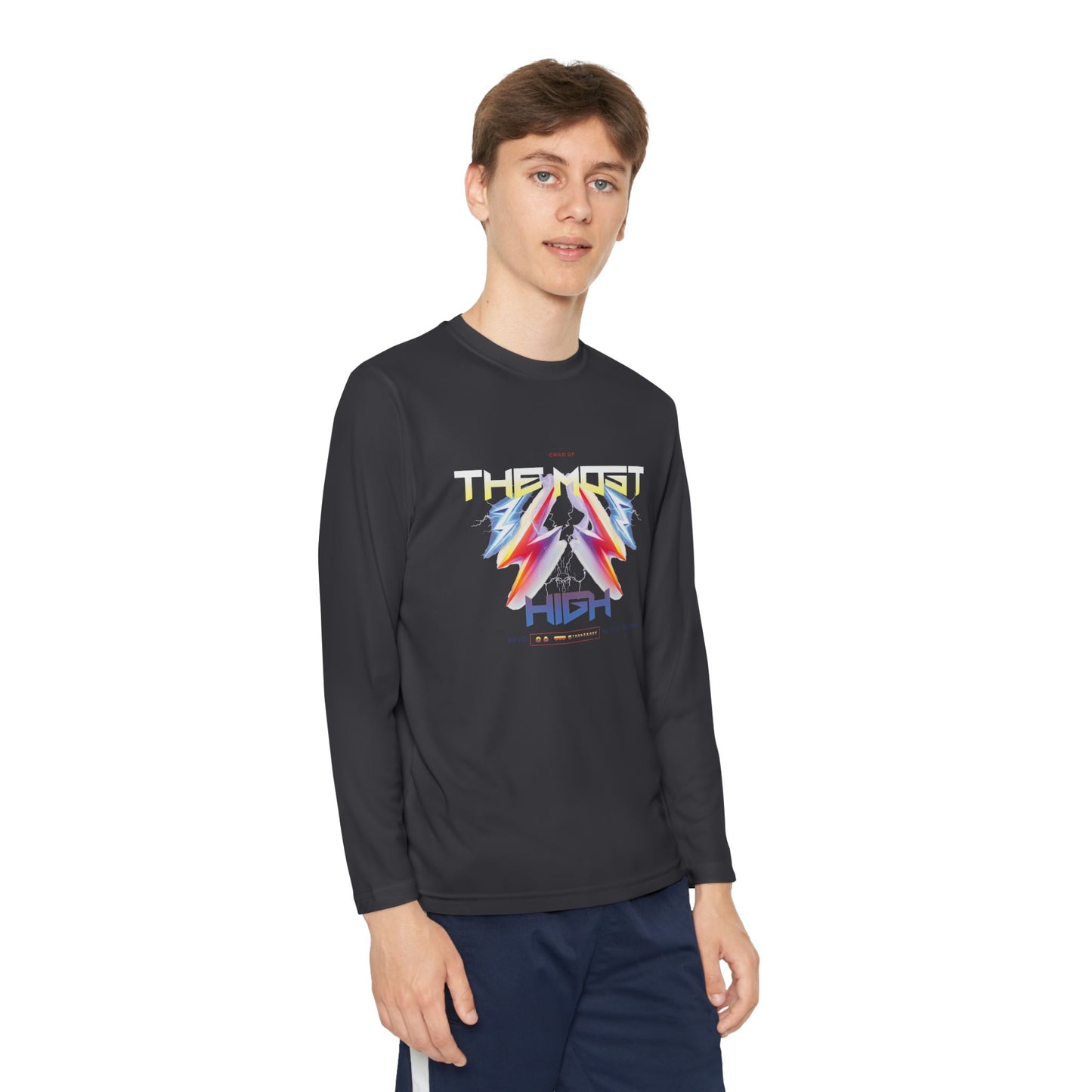 Child of the Most High – Youth Long Sleeve Tee (Unisex, Multiple Colors)