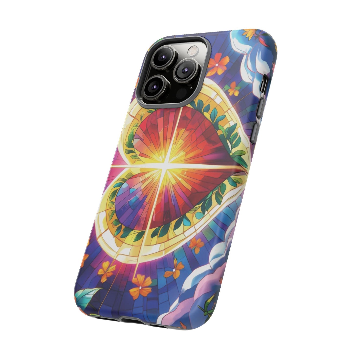 "Heart of Light" Phone Case – Stained Glass Faith Edition