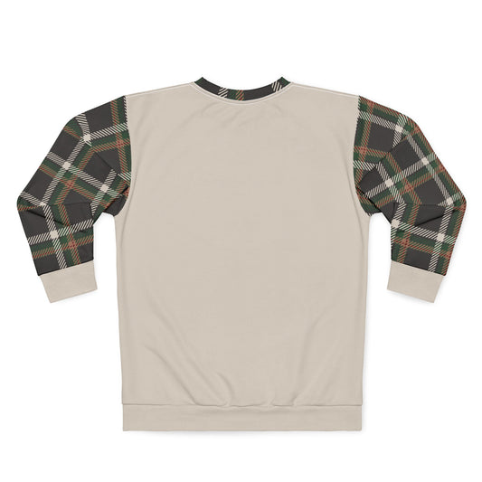 Faithful Tartan Crewneck Sweatshirt – Stone Beige Edition