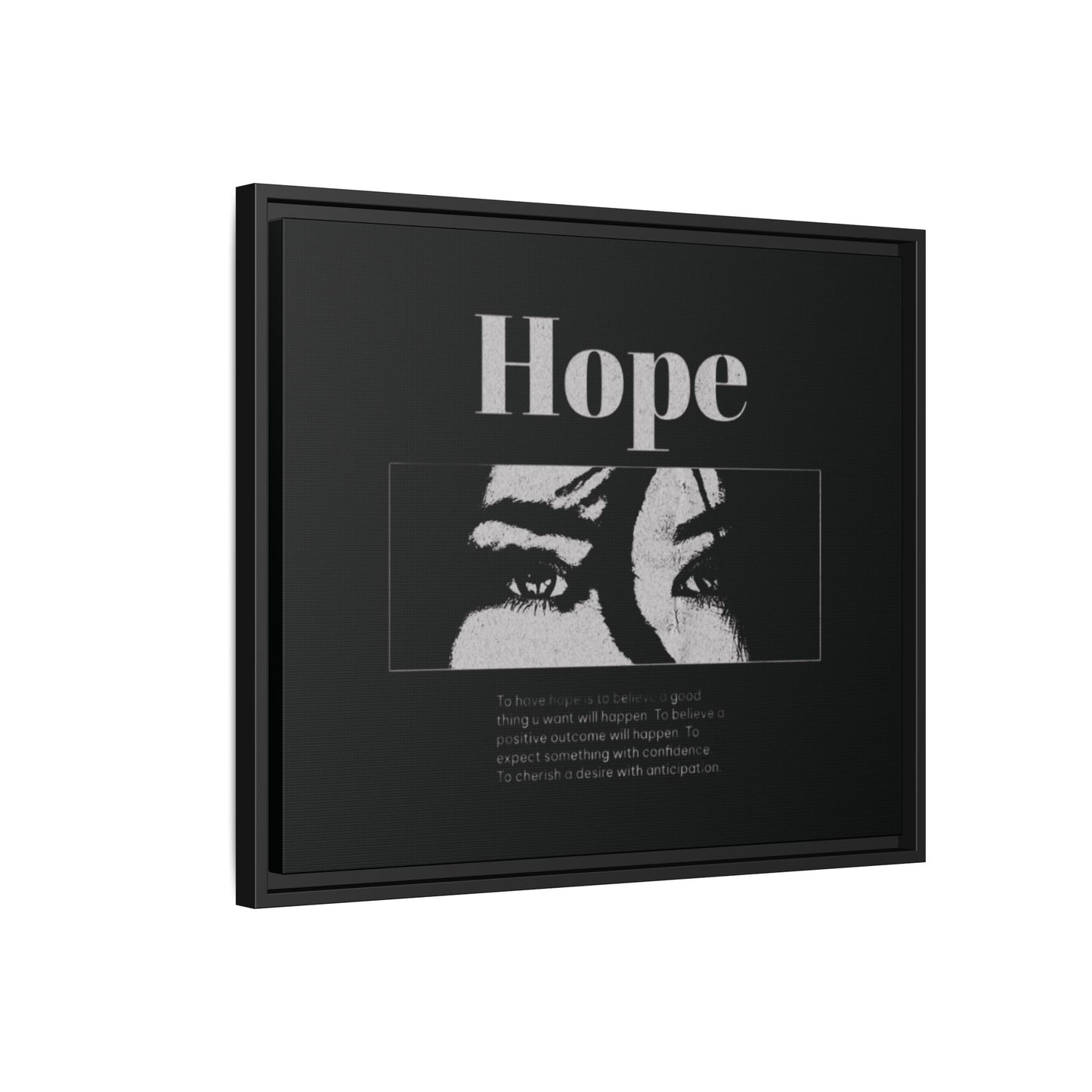Hope – Eyes That Still Believe (Framed Art Print)
