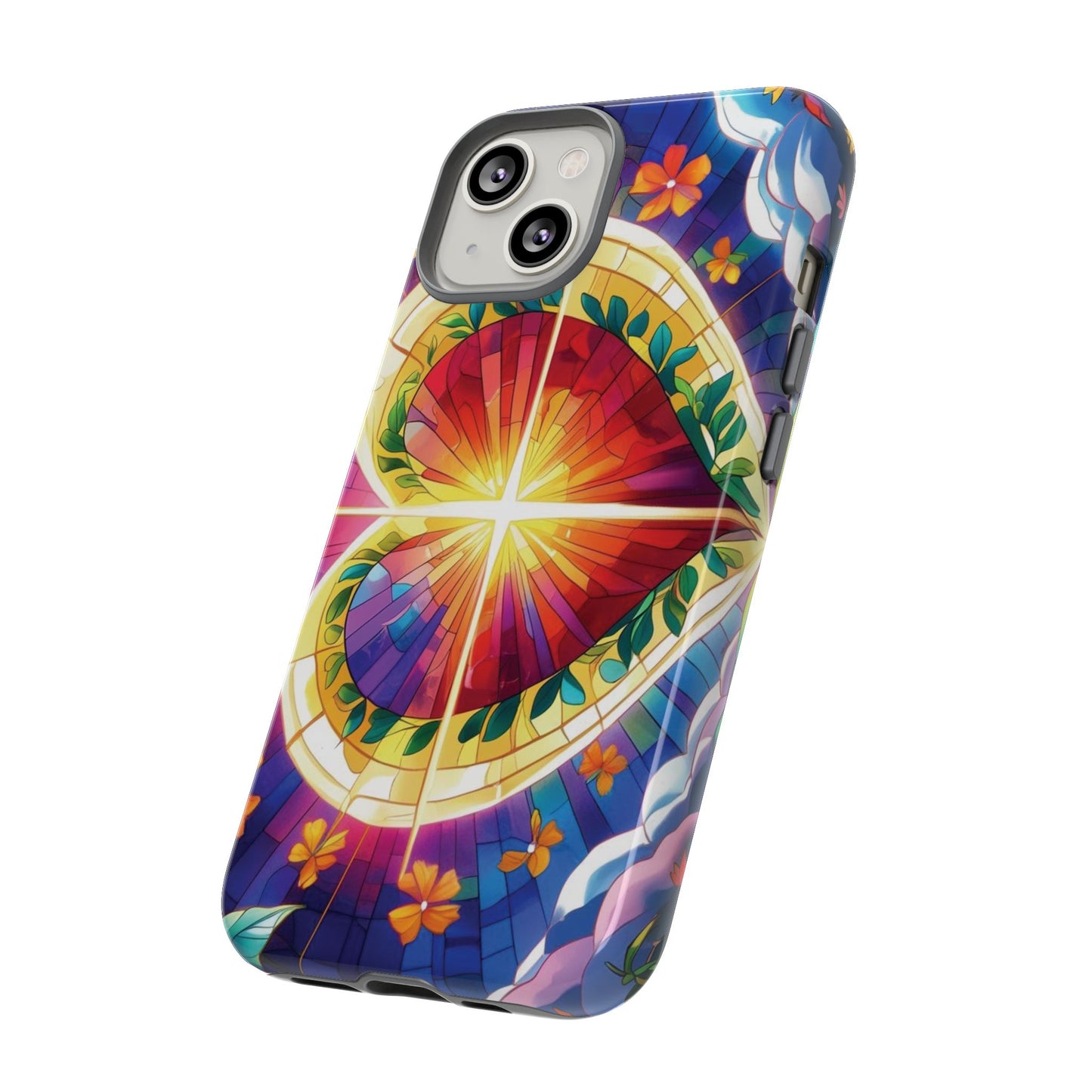 "Heart of Light" Phone Case – Stained Glass Faith Edition