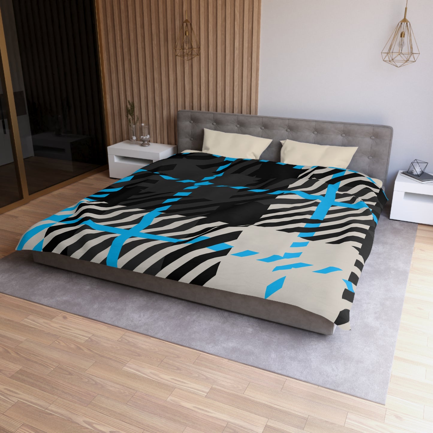 Frozen Echo Duvet Cover – Whispers of Winter Collection
