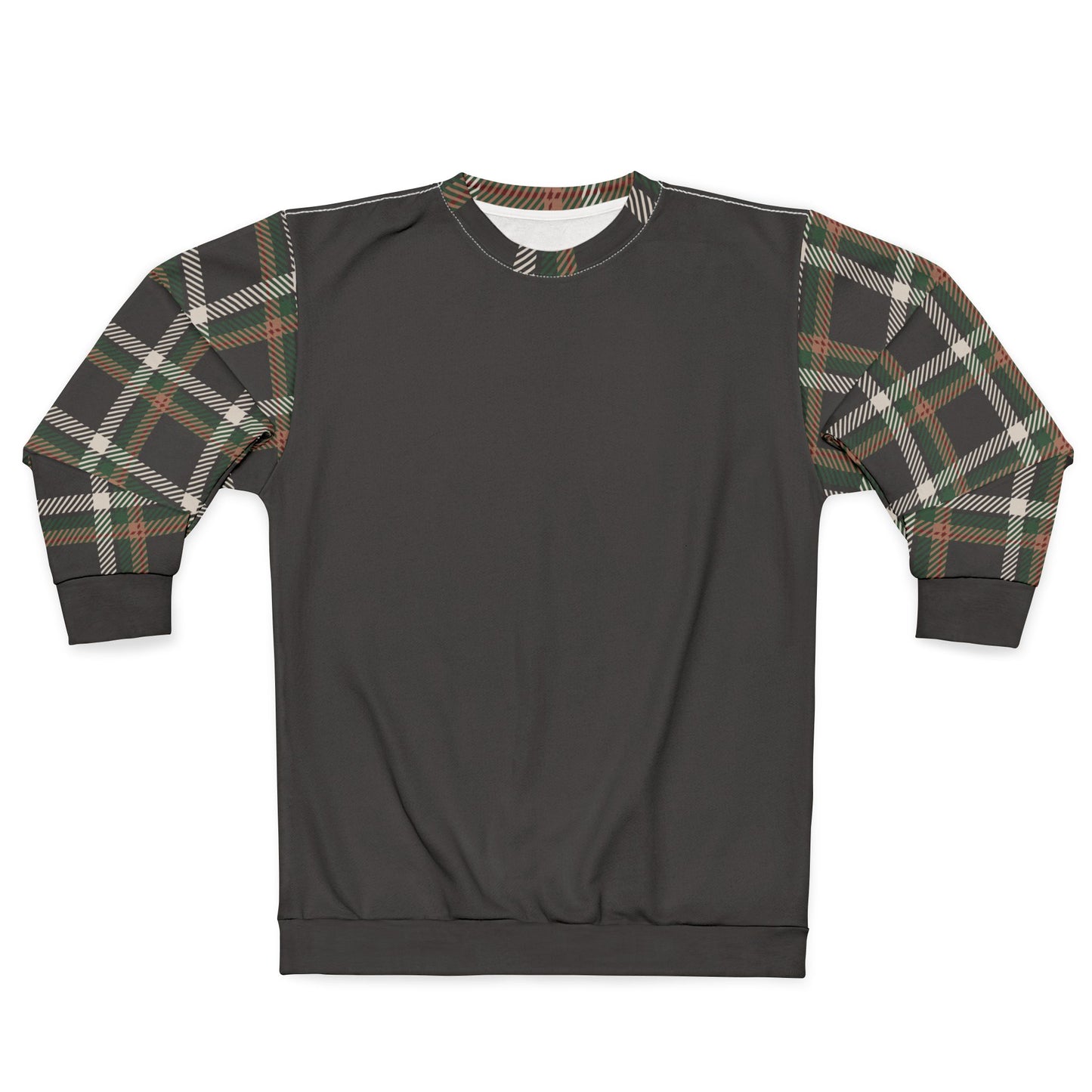Faithful Tartan Crewneck Sweatshirt – Black Edition