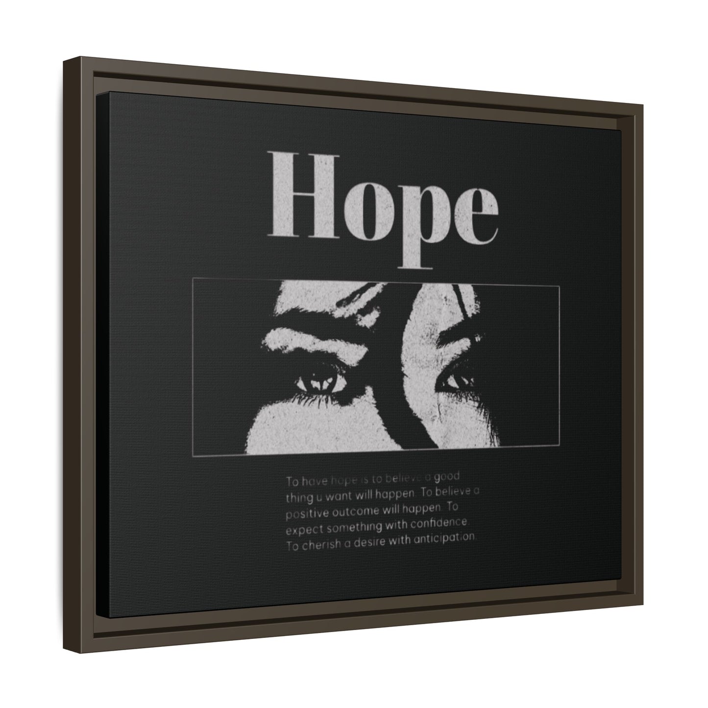 Hope – Eyes That Still Believe (Framed Art Print)