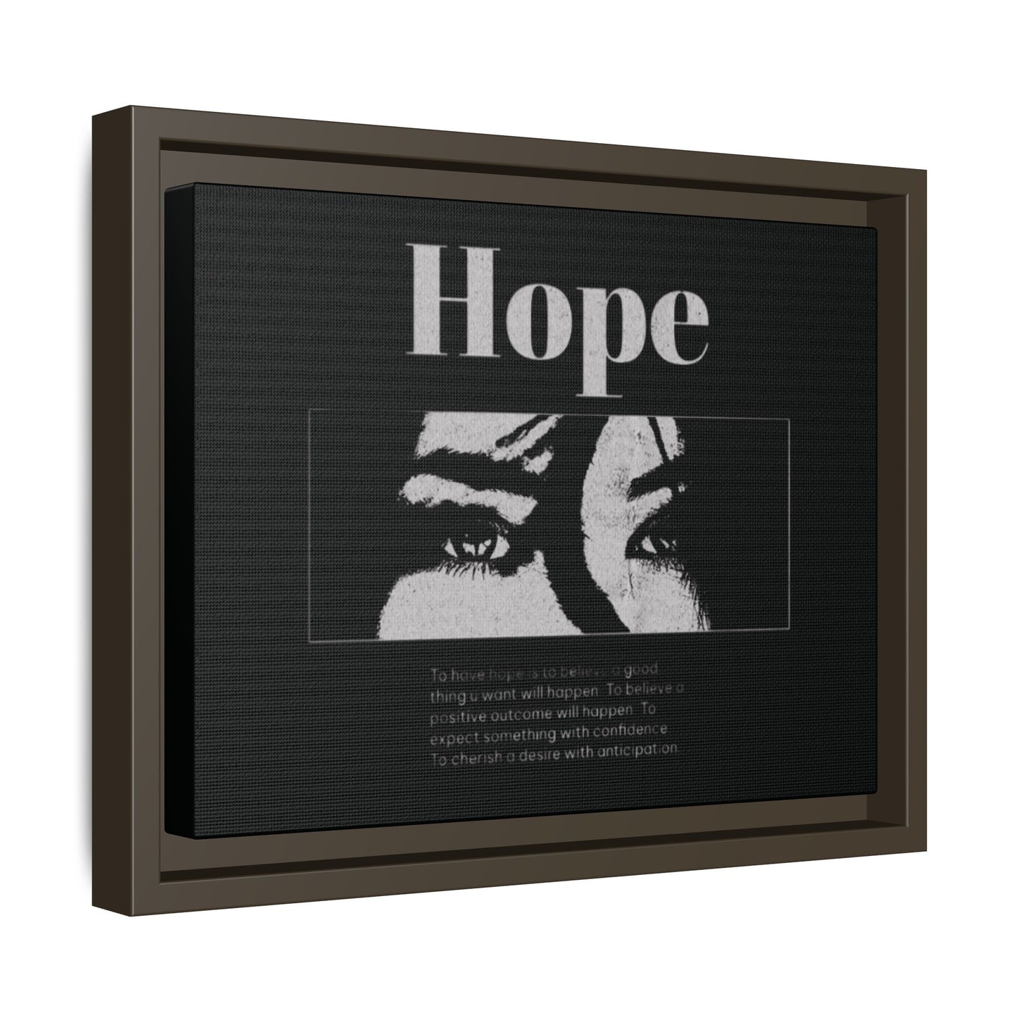 Hope – Eyes That Still Believe (Framed Art Print)