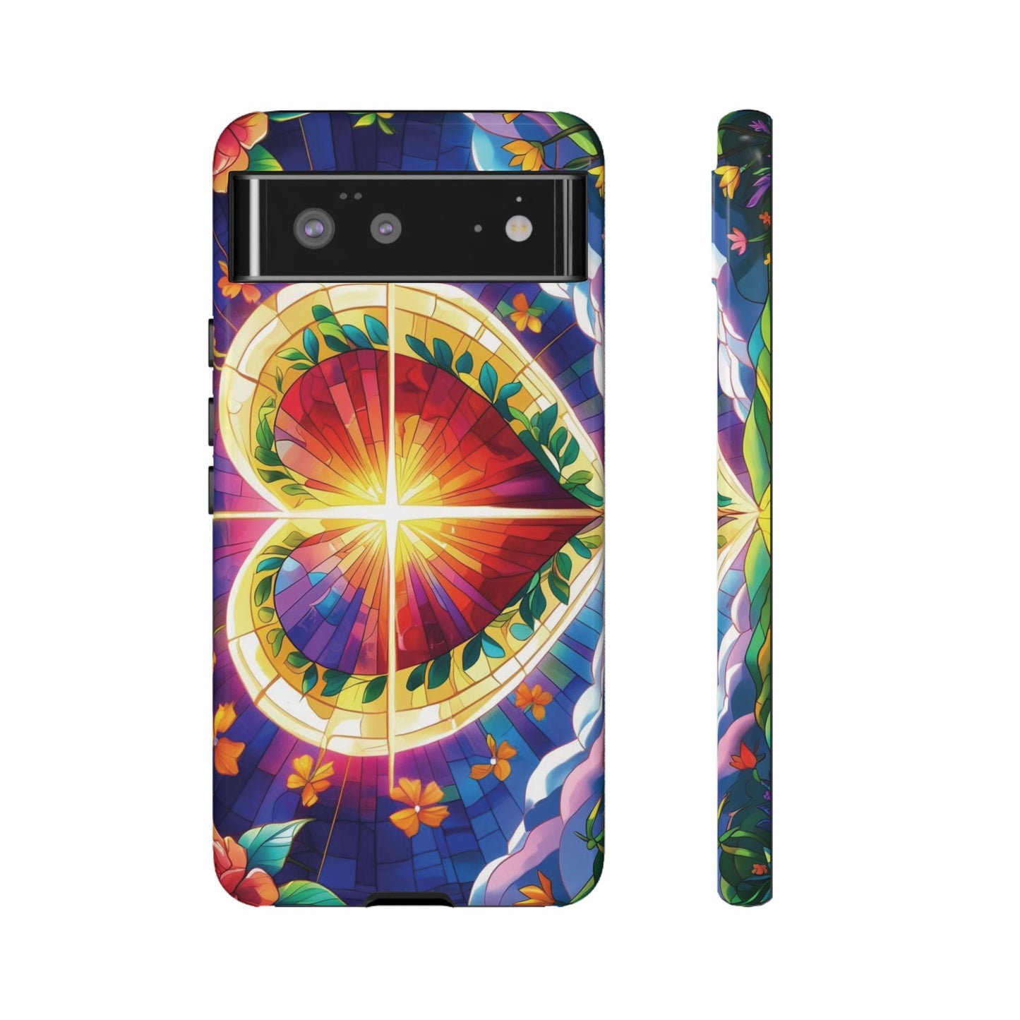 "Heart of Light" Phone Case – Stained Glass Faith Edition