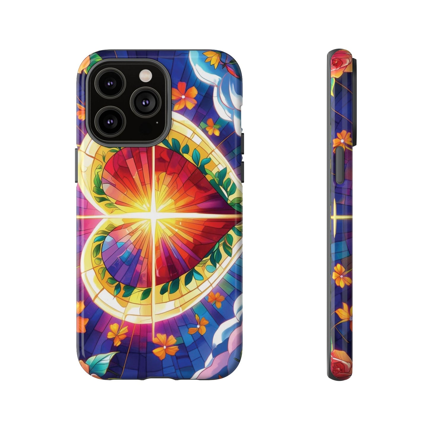 "Heart of Light" Phone Case – Stained Glass Faith Edition