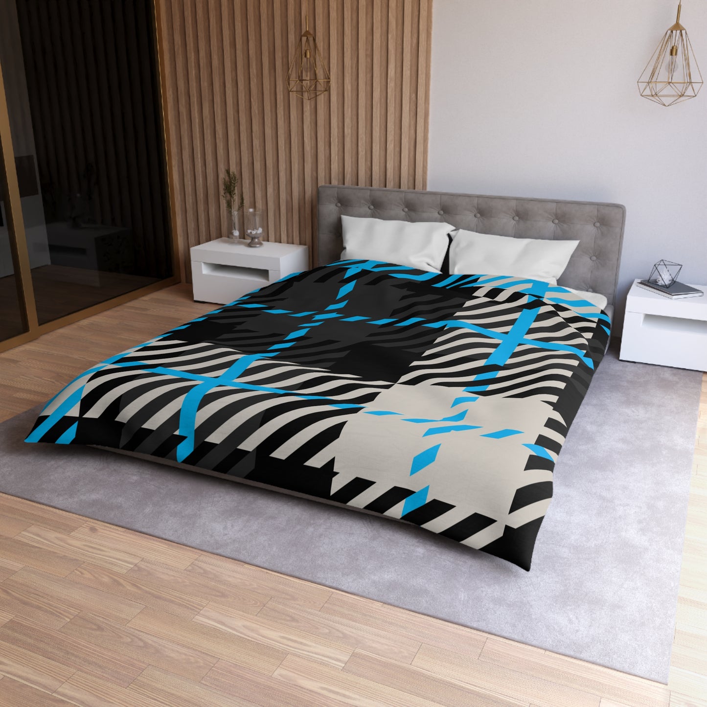 Frozen Echo Duvet Cover – Whispers of Winter Collection