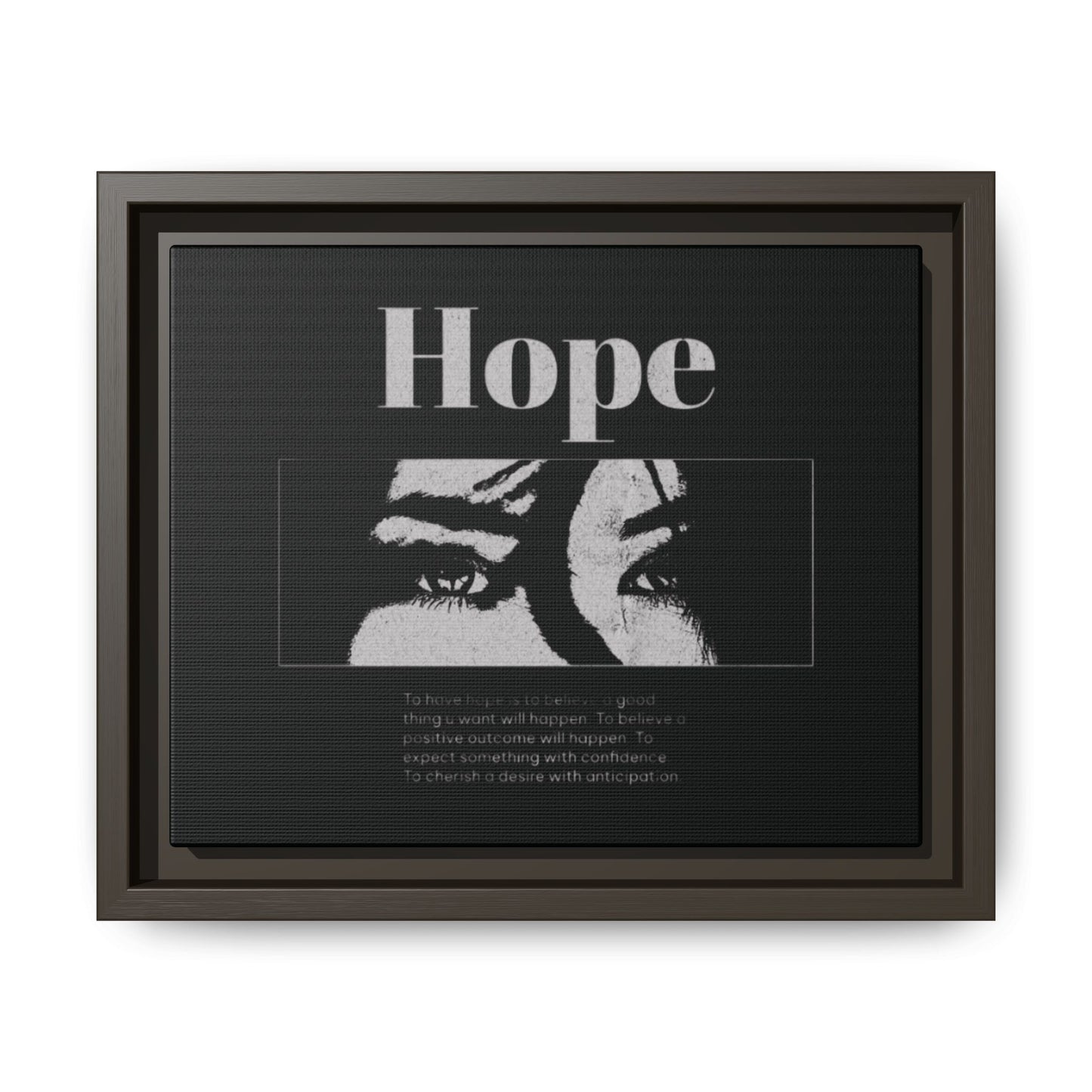 Hope – Eyes That Still Believe (Framed Art Print)