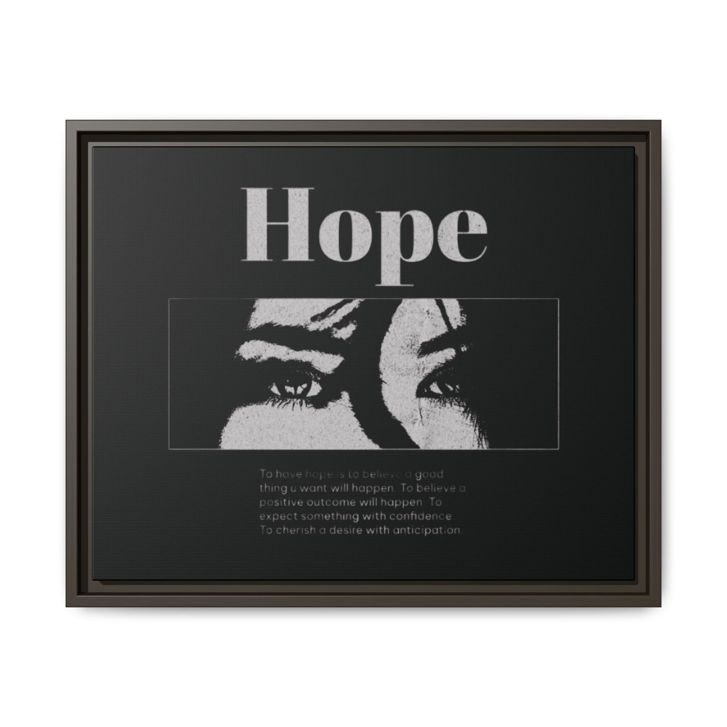 Hope – Eyes That Still Believe (Framed Art Print)