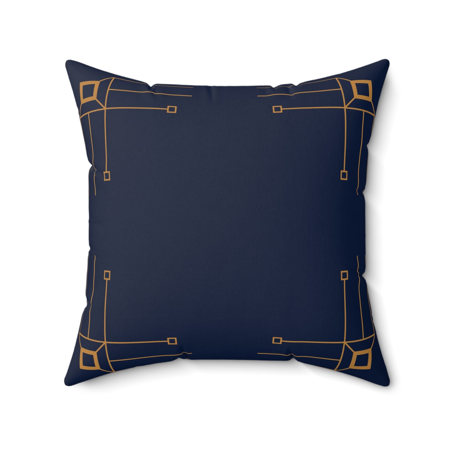 Midnight Luxe Deco Border Throw Pillow