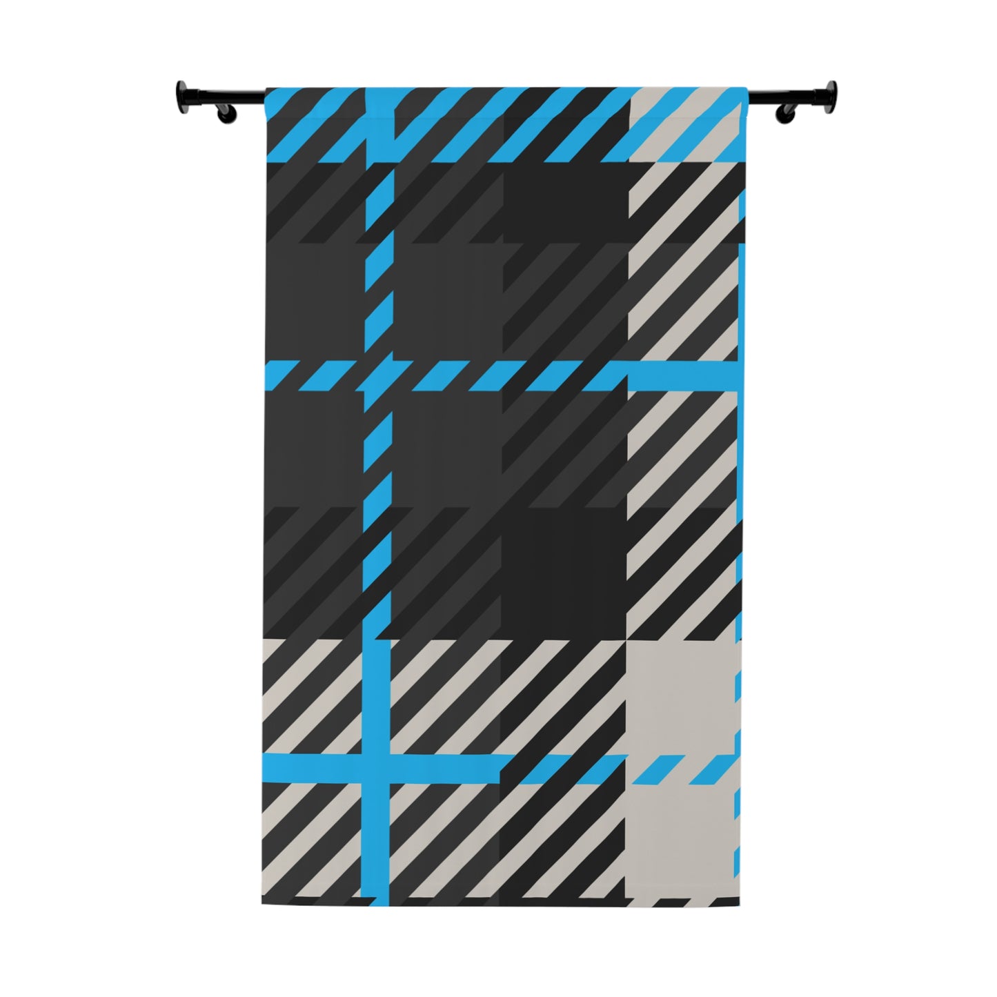 Frozen Echo Plaid Blackout Curtain