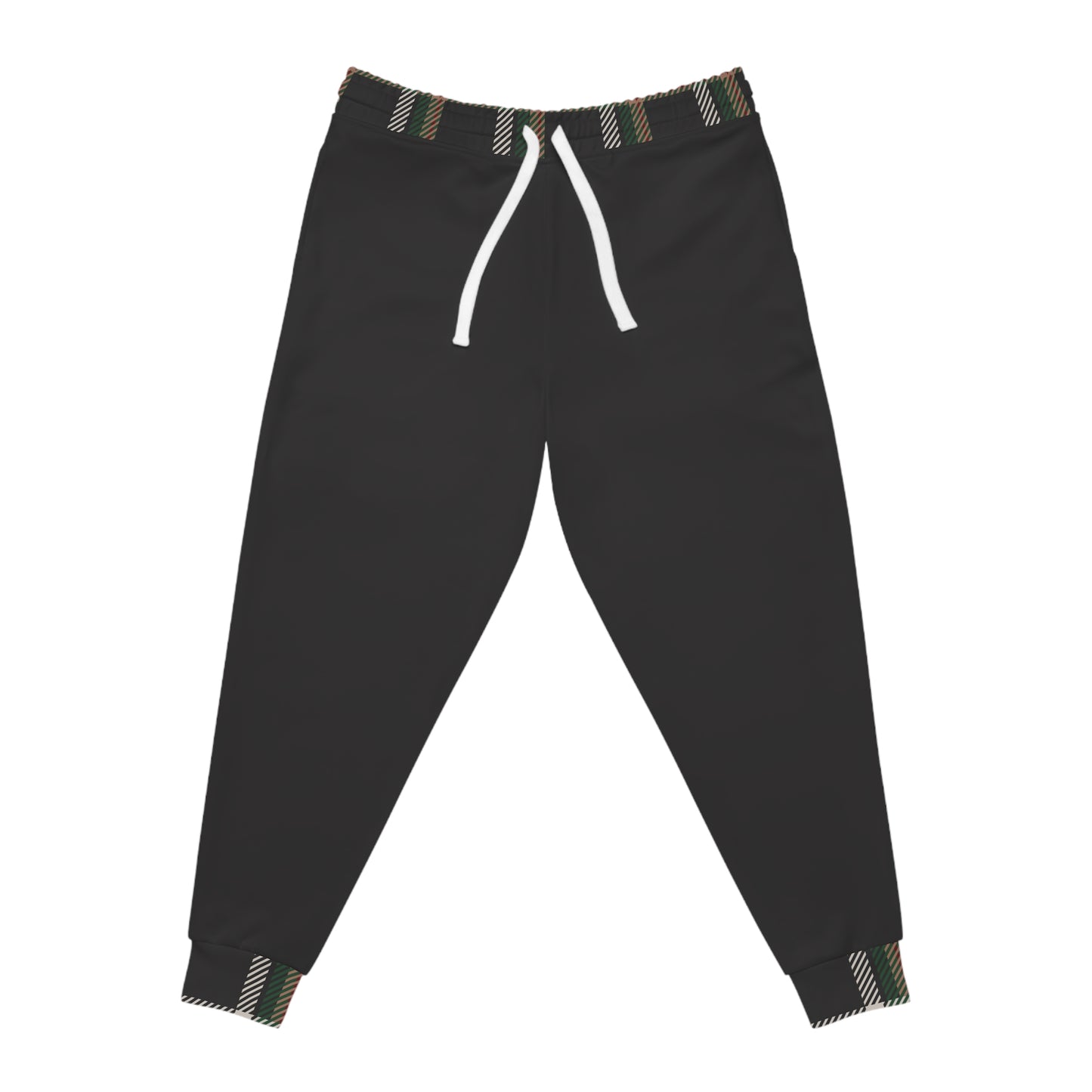 Faithful Tartan Joggers – Charcoal Black