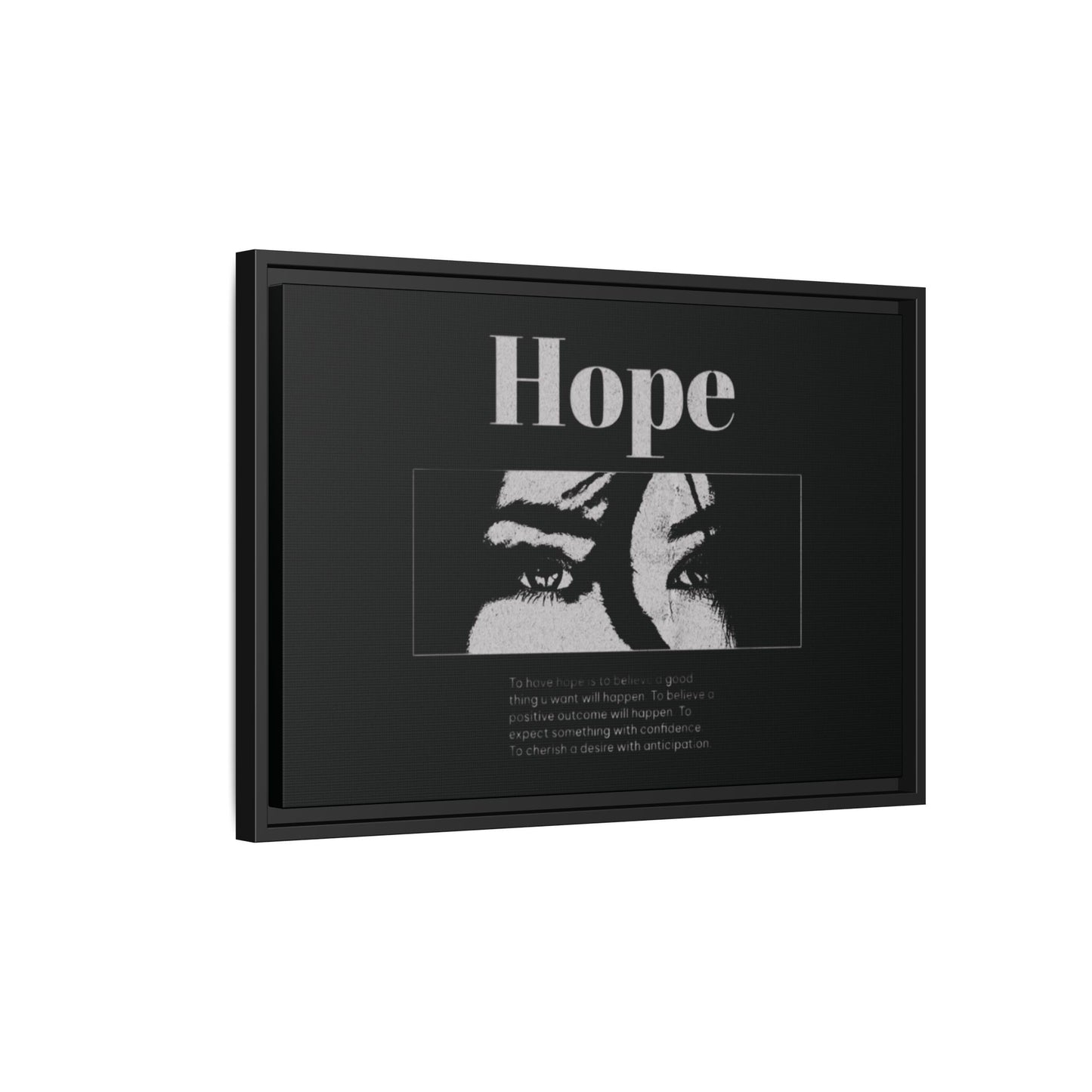 Hope – Eyes That Still Believe (Framed Art Print)
