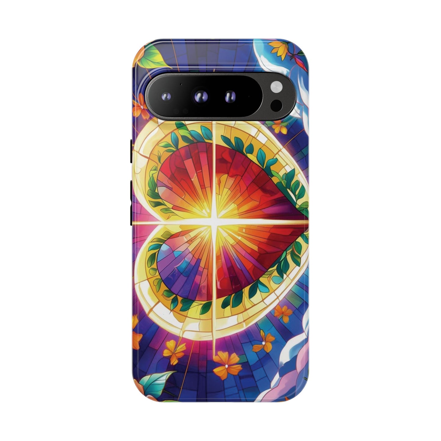 "Heart of Light" Phone Case – Stained Glass Faith Edition