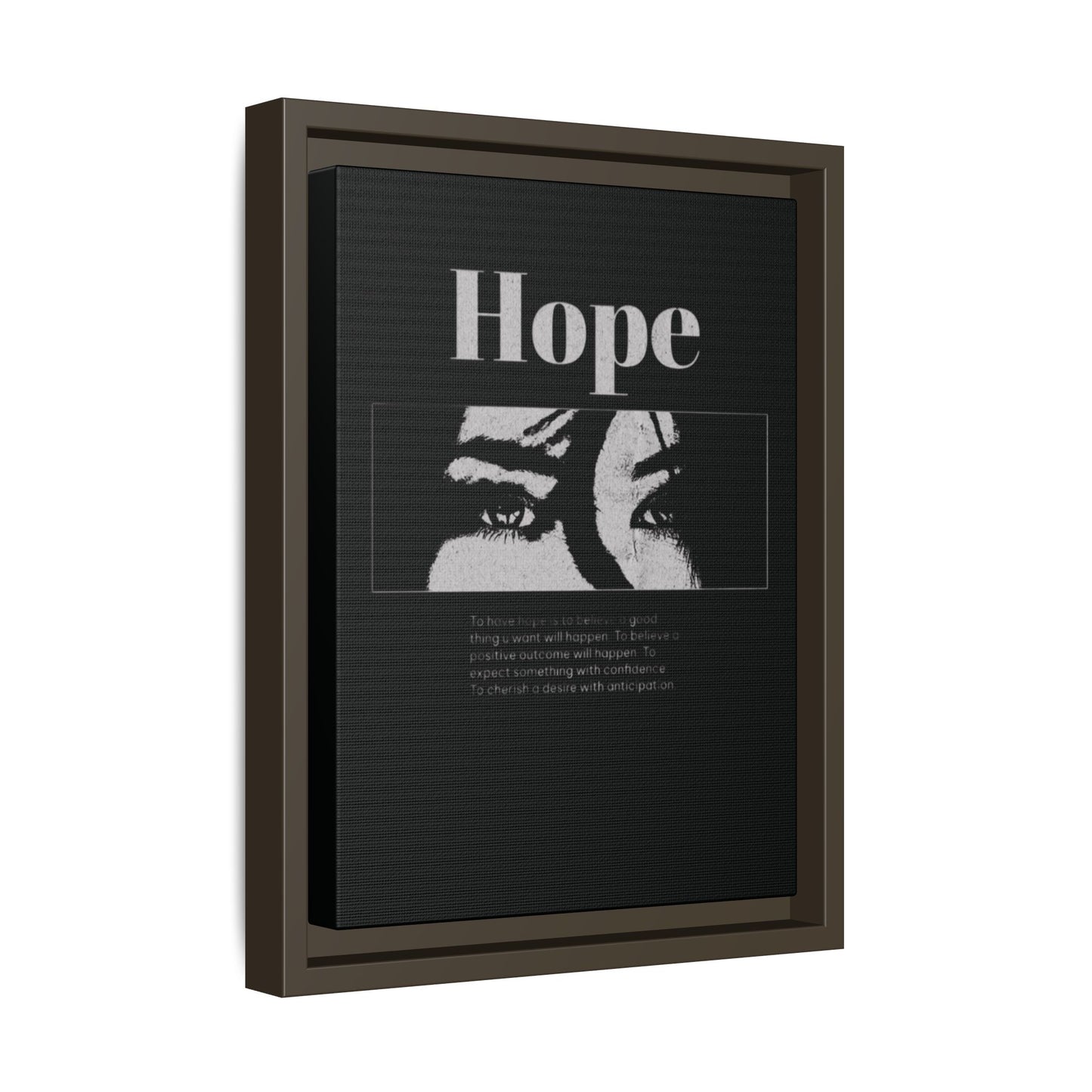 Hope – Eyes That Still Believe (Framed Art Print)