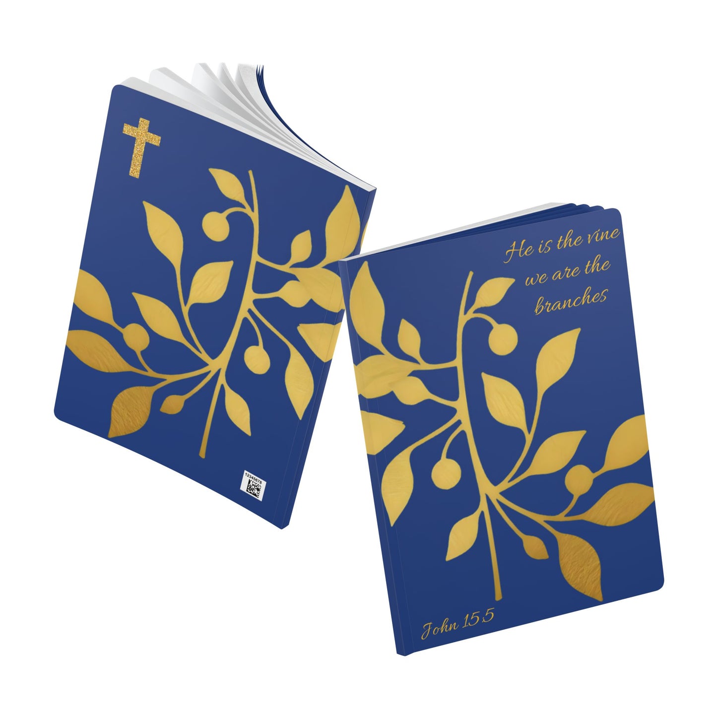 The Vine & The Branches – John 15:5 Journal (Royal Blue)