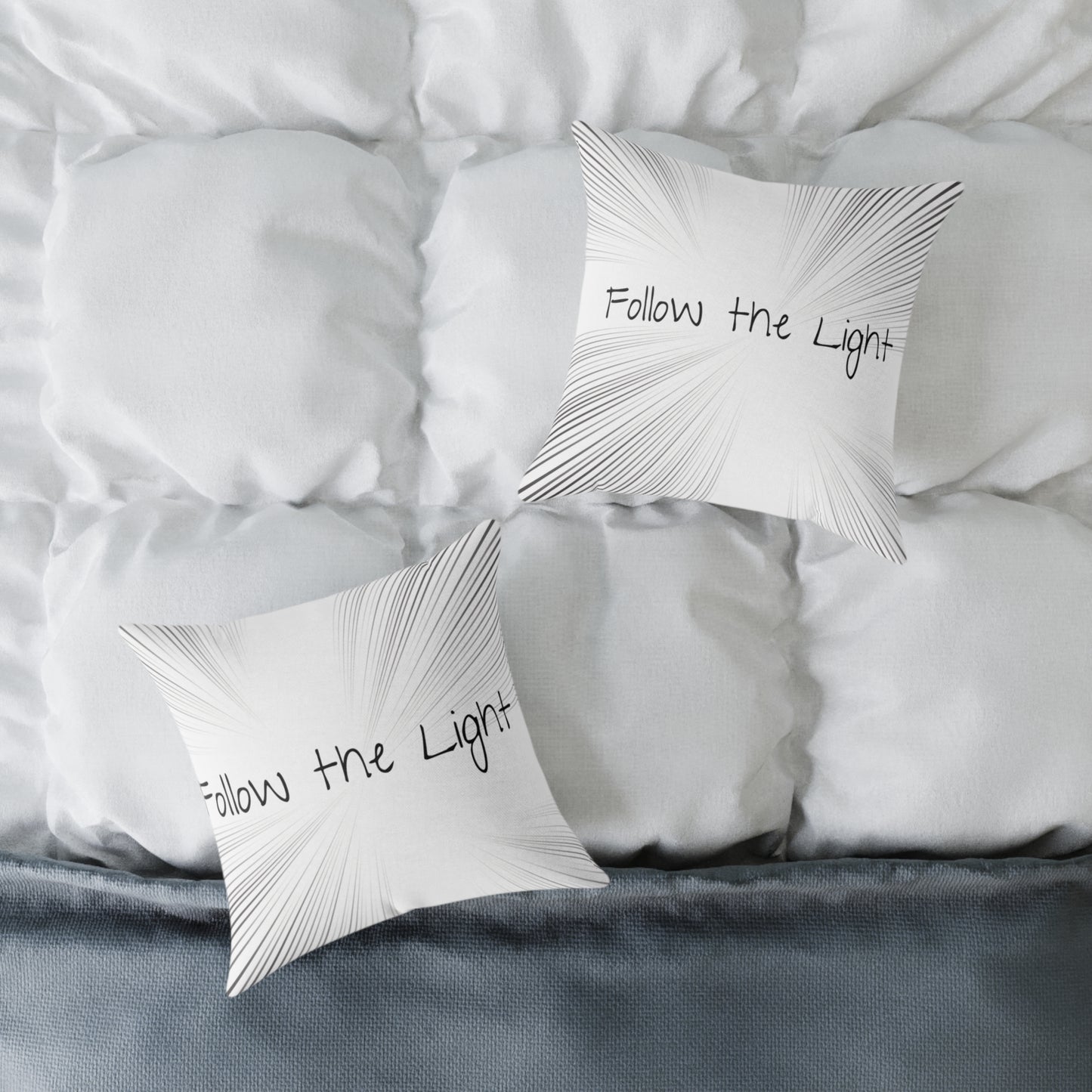 Follow the Light – Inspirational Throw Pillow