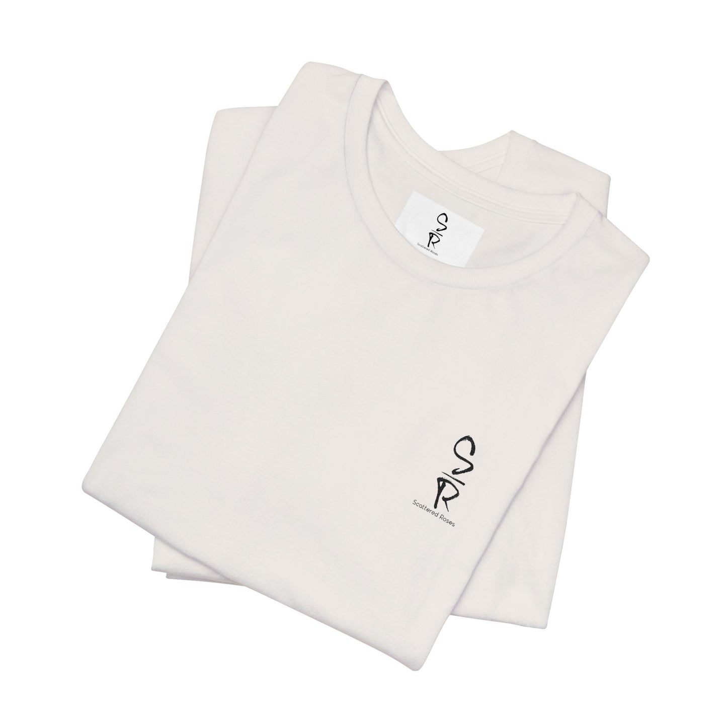 "Scattered Roses" Embroidered Logo Unisex Tee