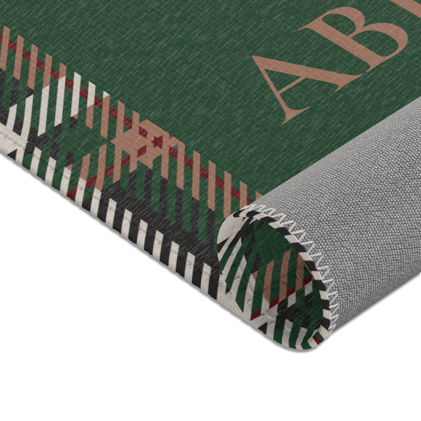 Abide Rug – Evergreen & Plaid