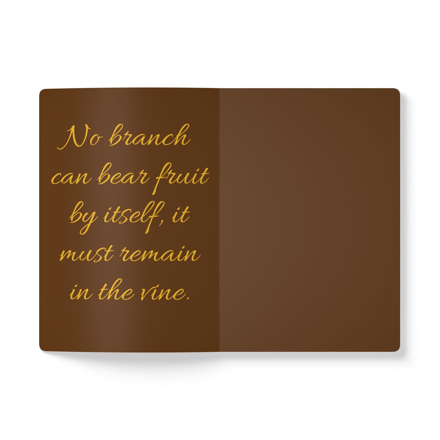 The Vine & The Branches – John 15:5 Journal (Brown & Gold)
