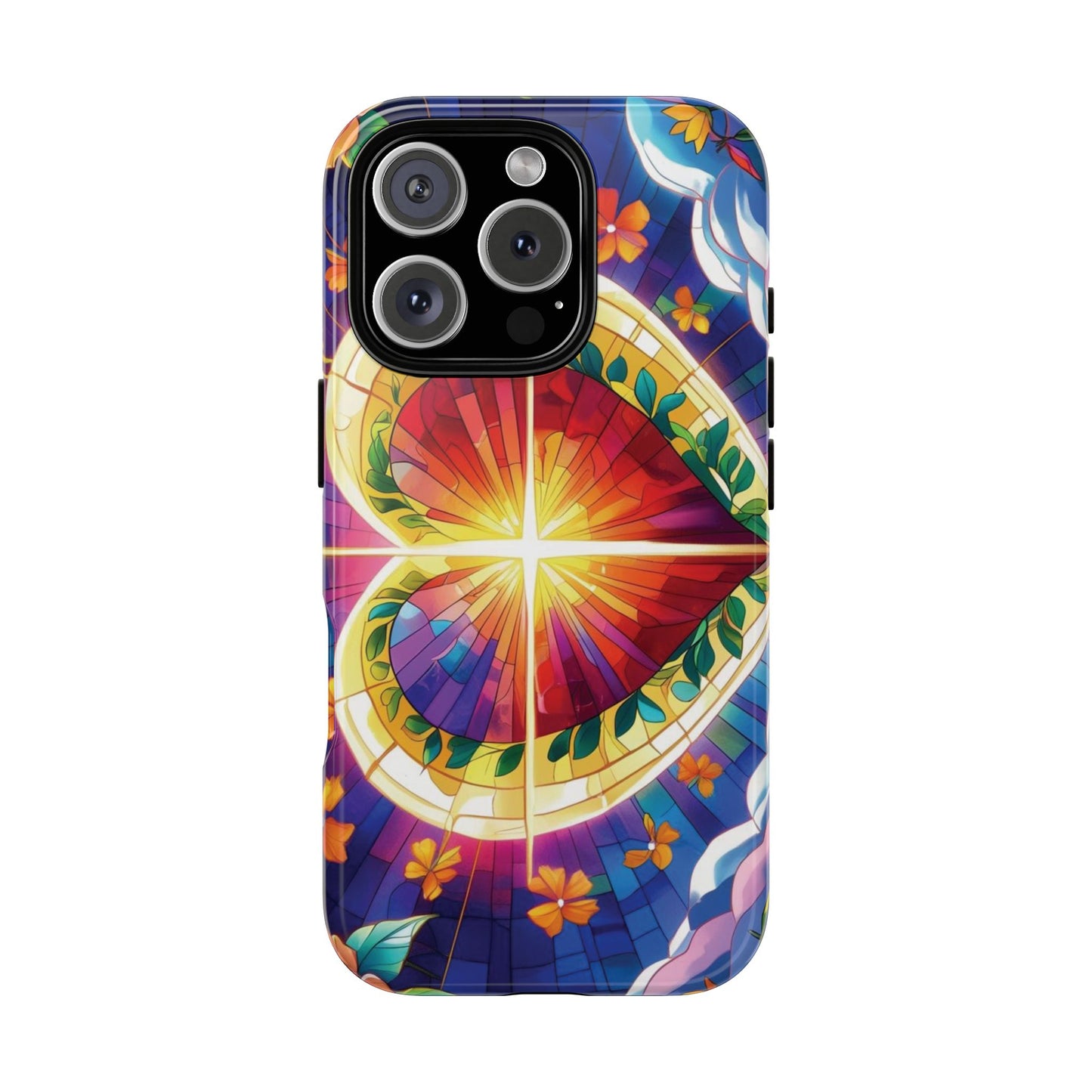 "Heart of Light" Phone Case – Stained Glass Faith Edition