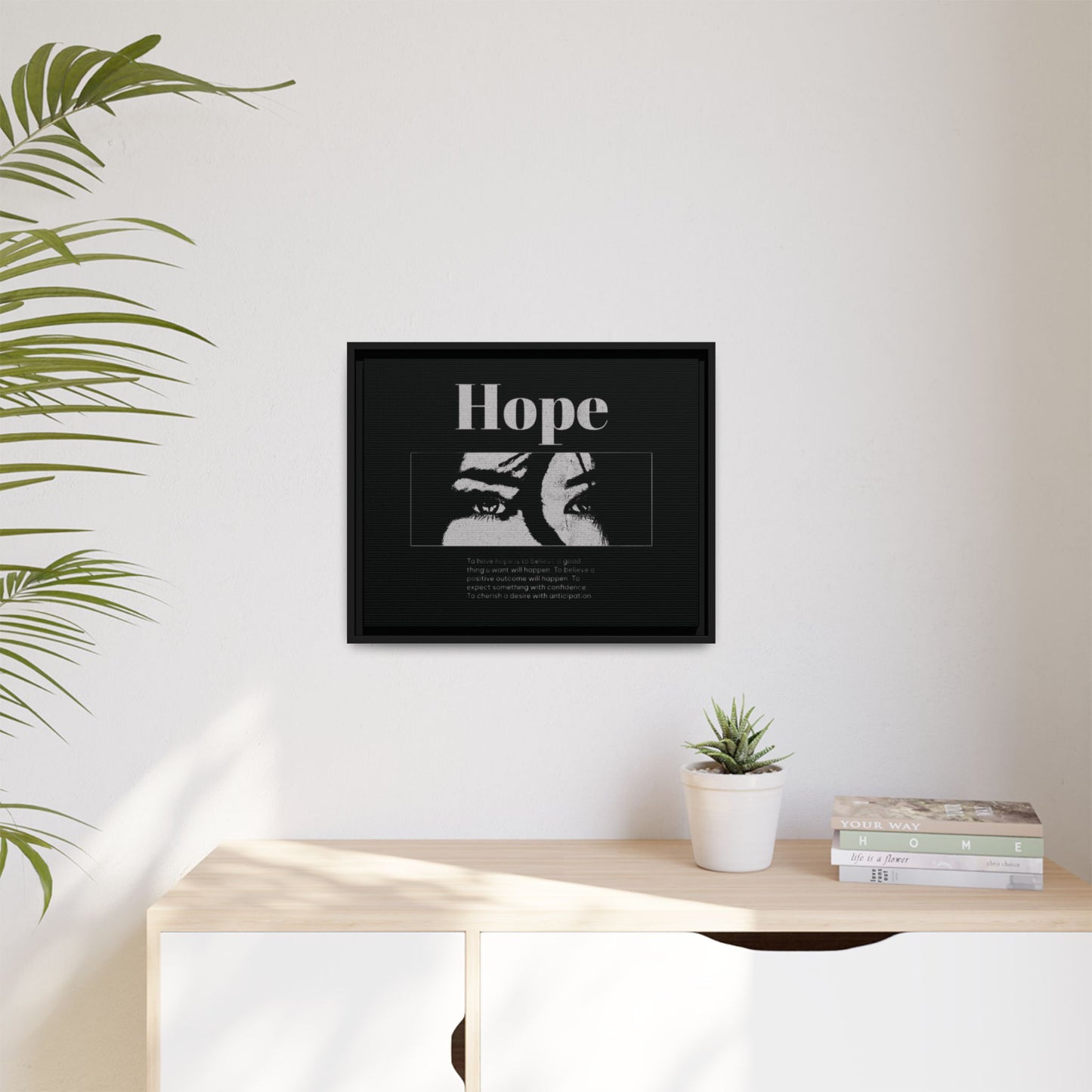 Hope – Eyes That Still Believe (Framed Art Print)