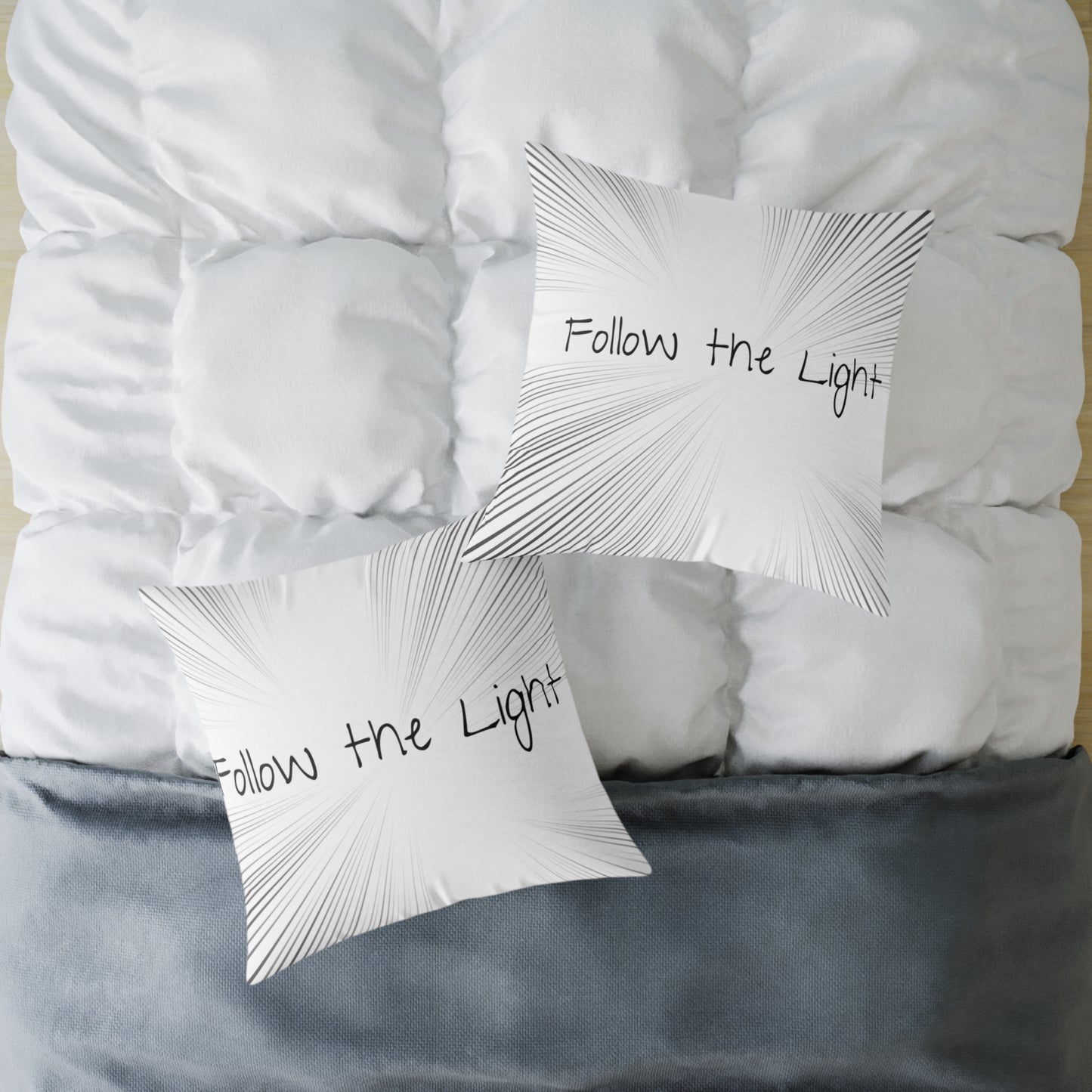 Follow the Light – Inspirational Throw Pillow