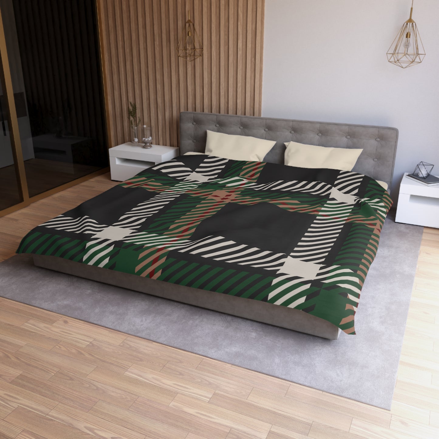 Faithful Tartan | Duvet Cover (Cream or White Underside)
