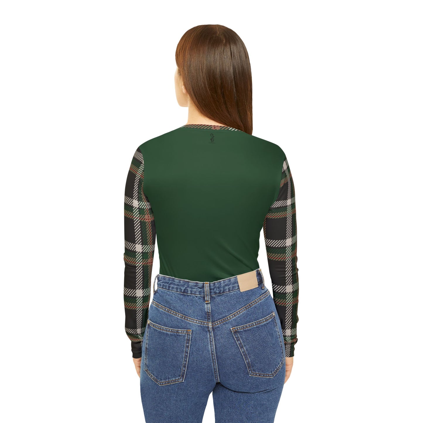 Faithful Tartan V-Neck Top – Evergreen
